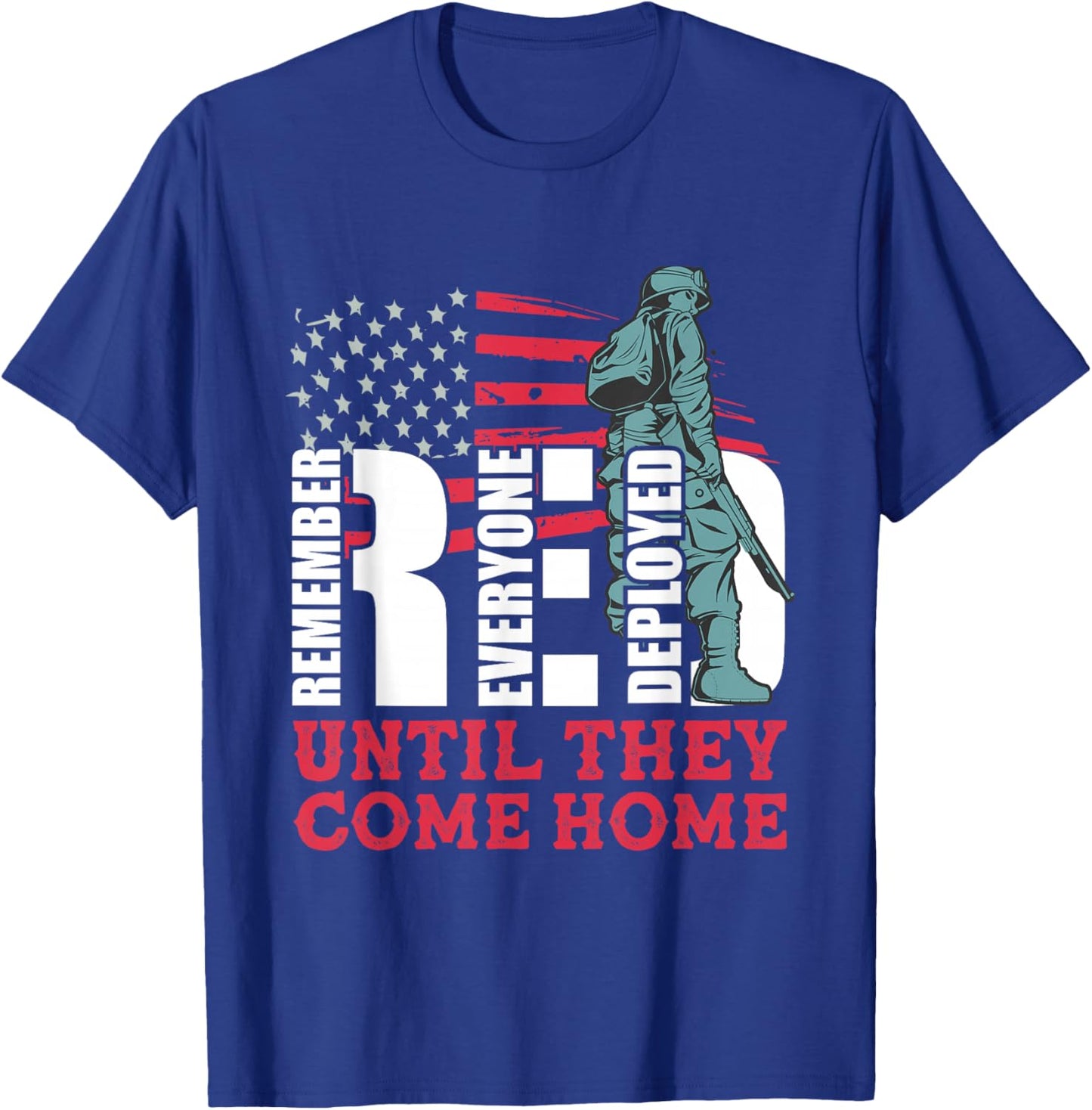 Red Friday Military Until They Come Home Army Soldier T-Shirt - T-Shirt | Royal