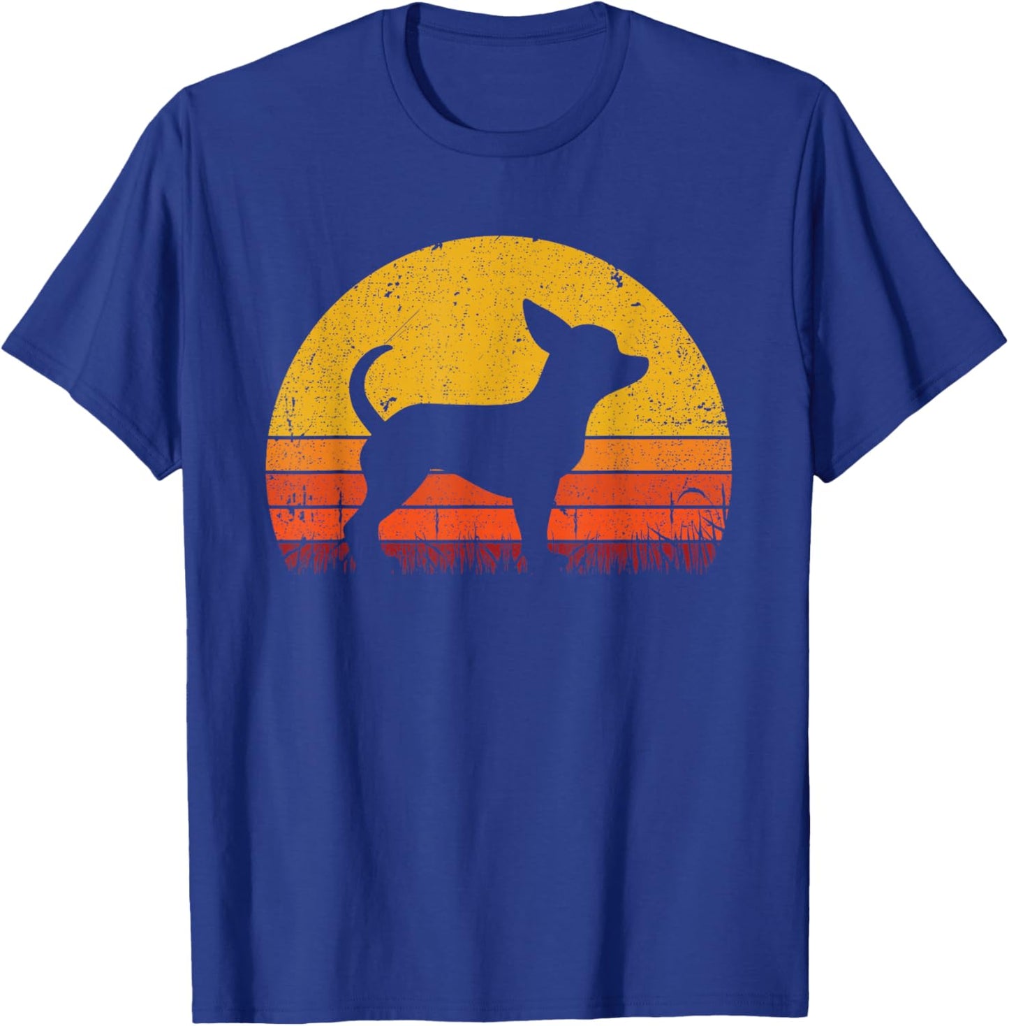 Retro Chihuahua Men Women Dog Mom Dad Chihuahua T-Shirt - T-Shirt | Royal