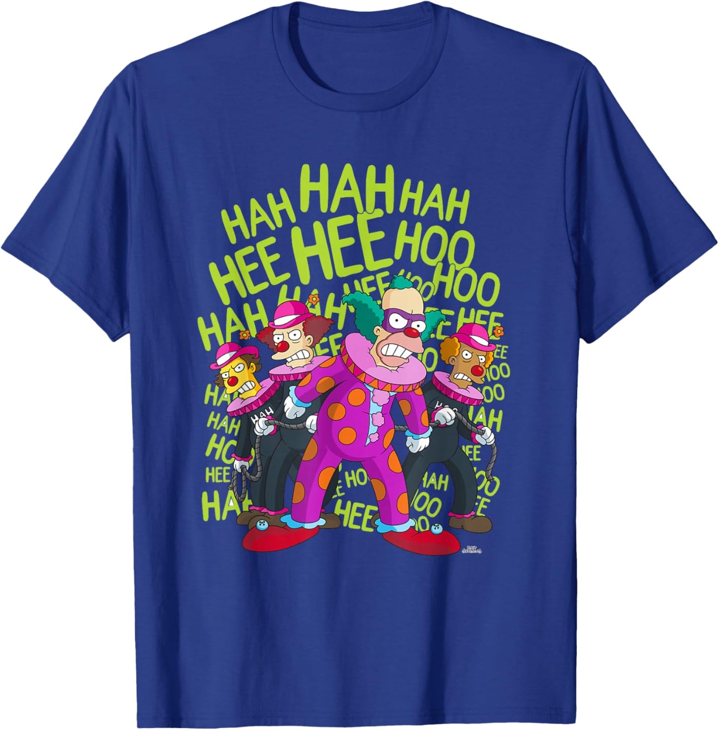 The Simpsons Krusty The Clown ClownFace T-Shirt - T-Shirt | Royal