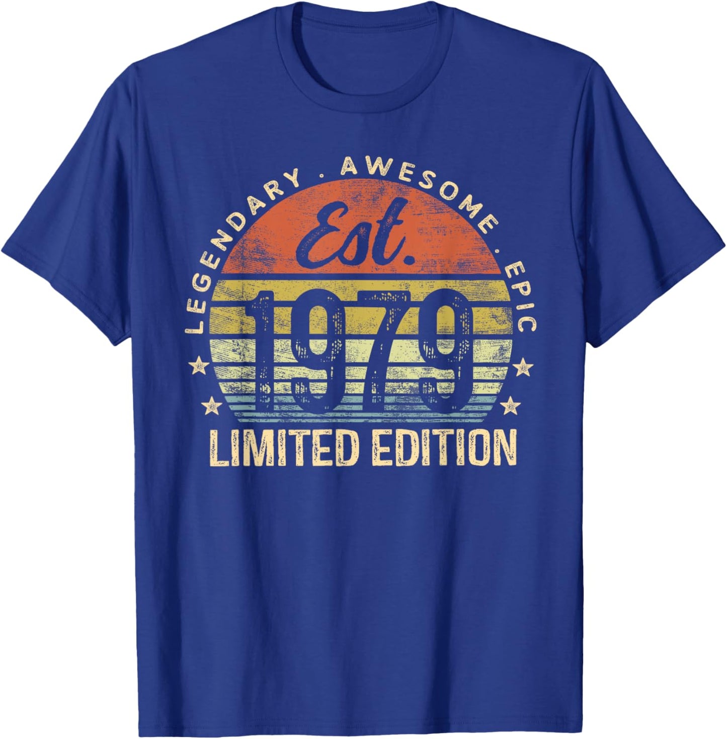 Est 1979 Limited Edition 46th Birthday Vintage 46 Year Old T-Shirt - T-Shirt | Royal