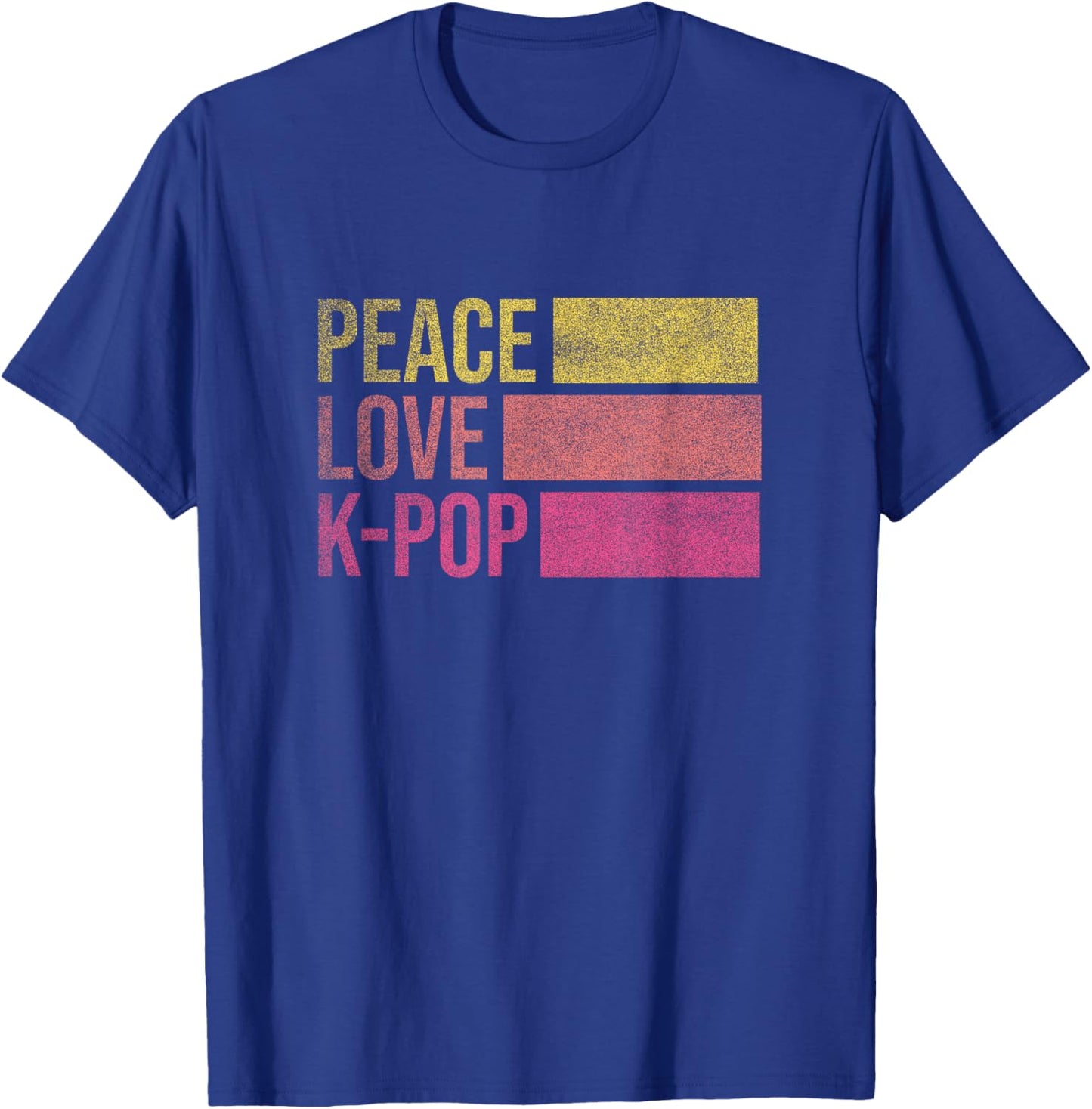 Retro K-Pop For Teen Girls Women KPop And Peace T-Shirt - T-Shirt | Royal