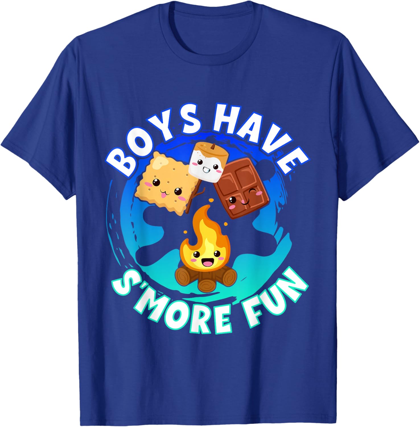 Boys Have S'more Fun Weekend Clamping Boys T-Shirt - T-Shirt | Royal