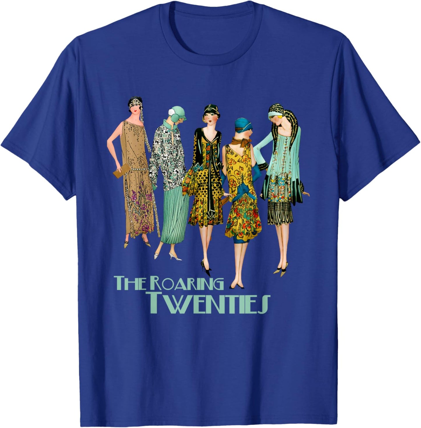Roaring Twenties Flapper Girls T-Shirt - T-Shirt | Royal