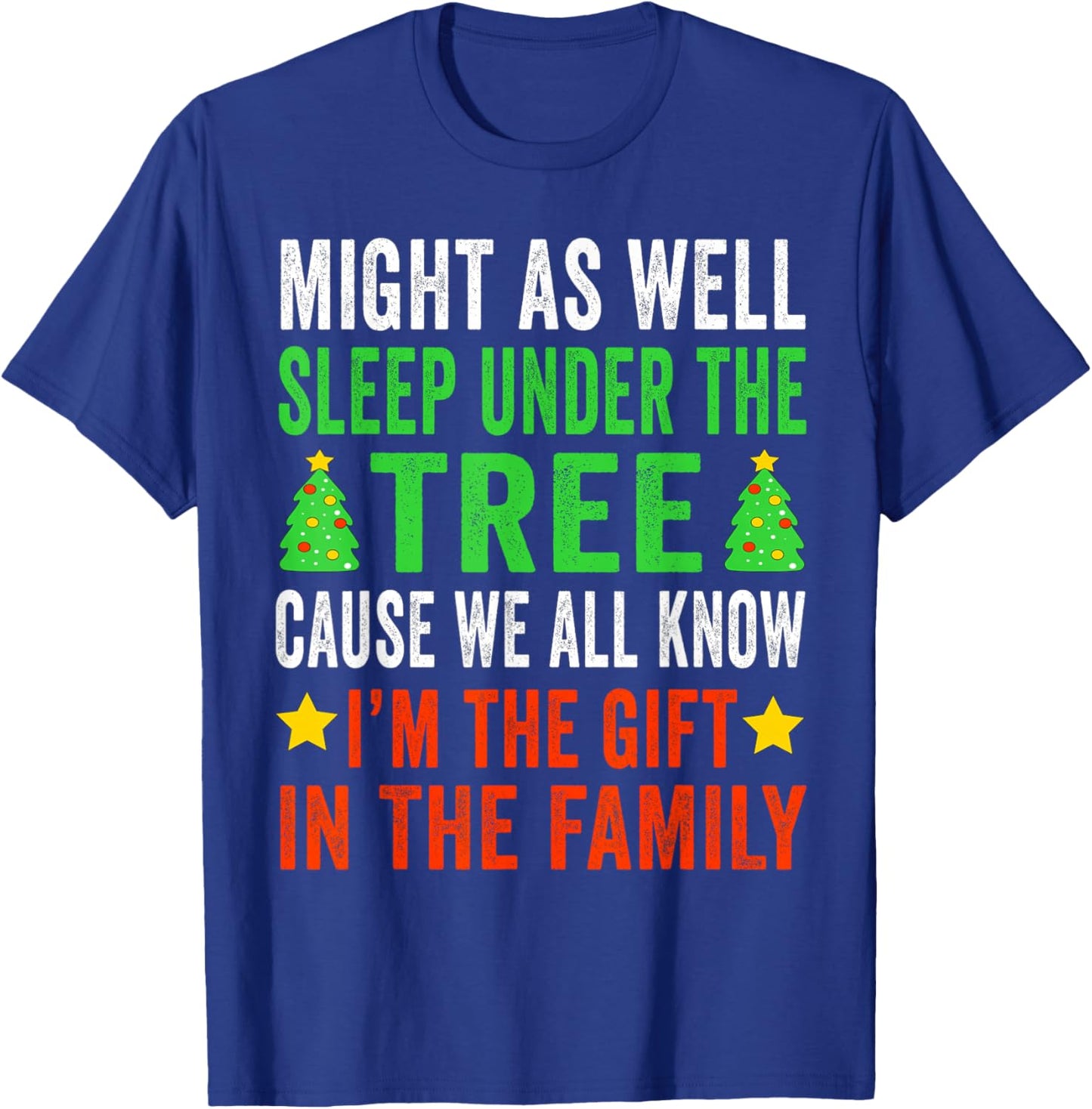 Funny Christmas Kids Christmas Pajamas Girls Boys T-Shirt - T-Shirt | Royal