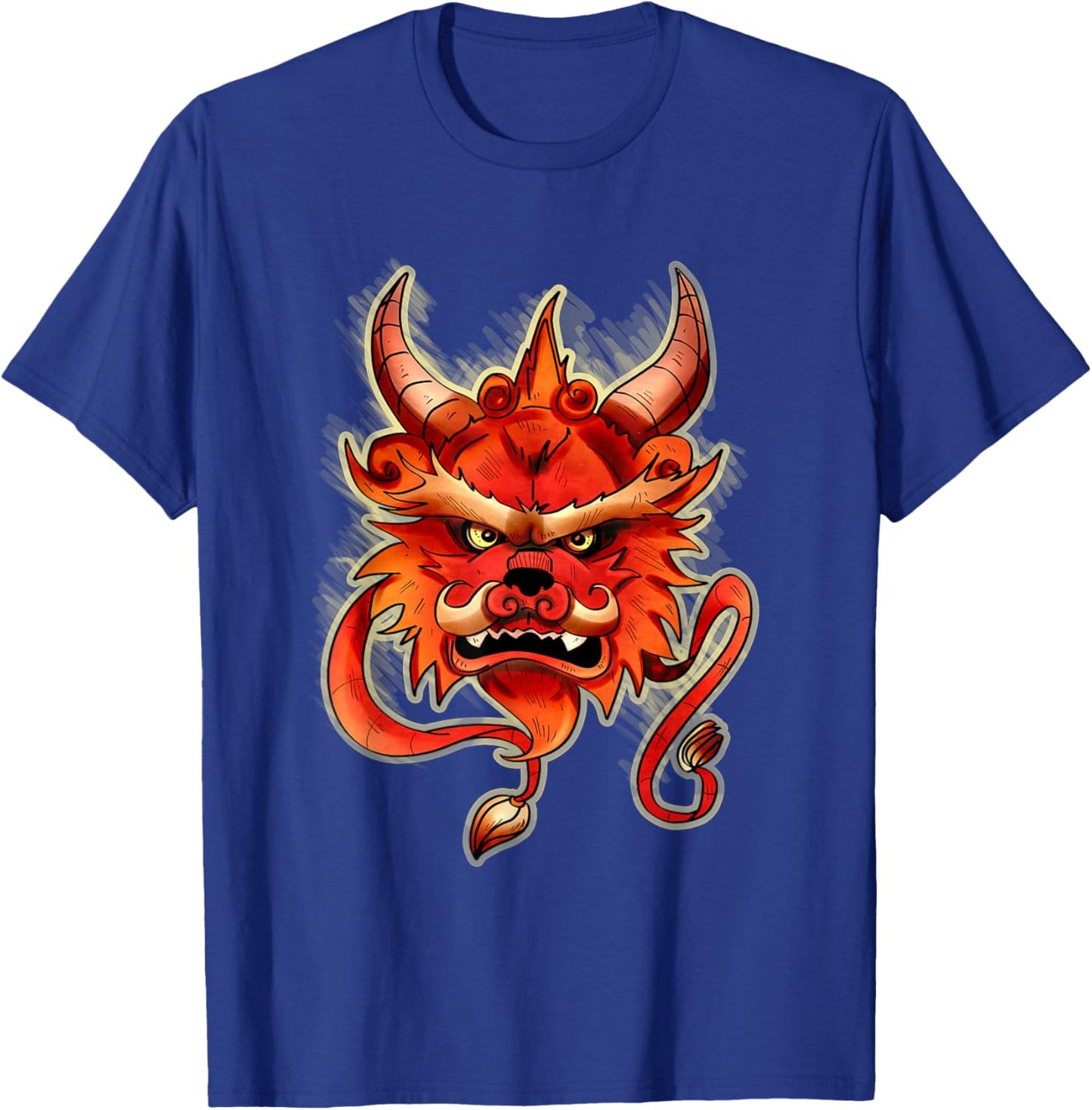 Aesthetic Fierce Gothic Dragon Face Mythical Grunge Monster T-Shirt - T-Shirt | Royal