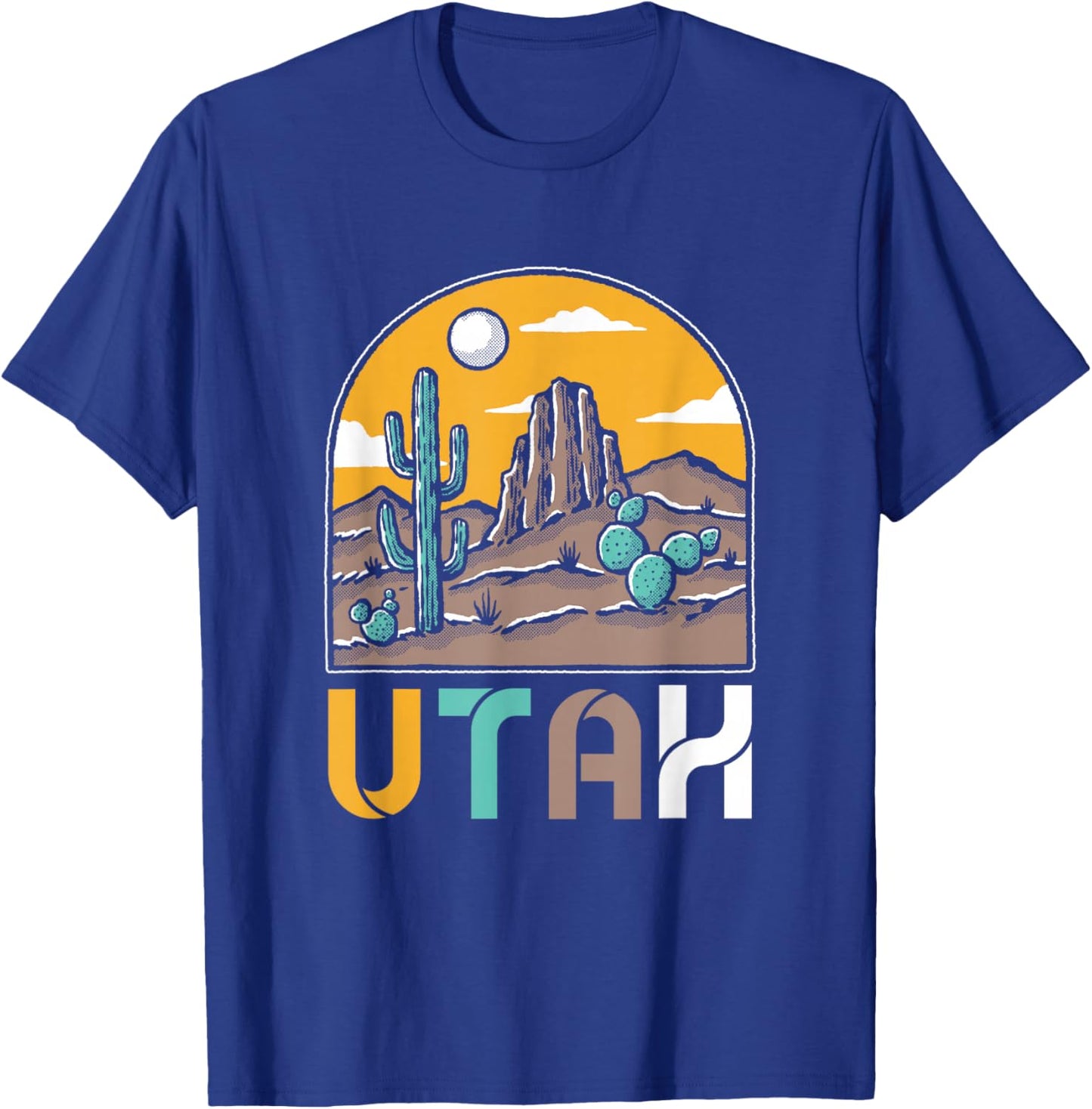 Utah Nature | National Park | Cactus Desert Utah T-Shirt - T-Shirt | Royal