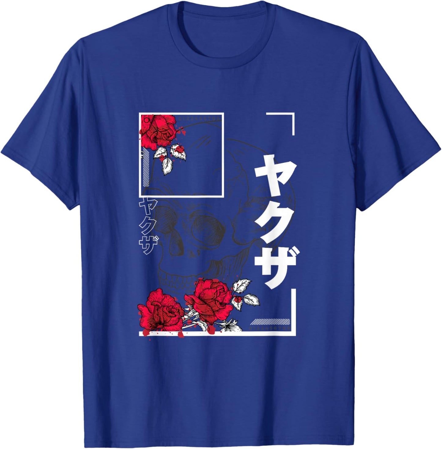 Japanese Aesthetic Vaporwave Sad Eboy Urban Skull T-Shirt - T-Shirt | Royal