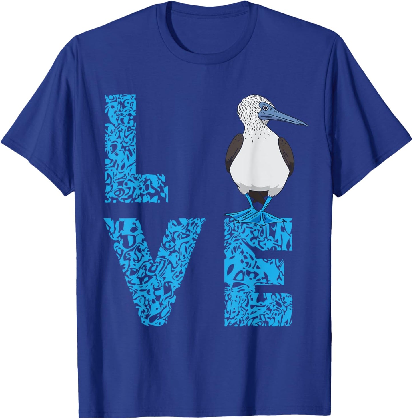 Blue Footed Booby Bird Love Blue Feet Bird Lover Sea Bird T-Shirt - T-Shirt | Royal