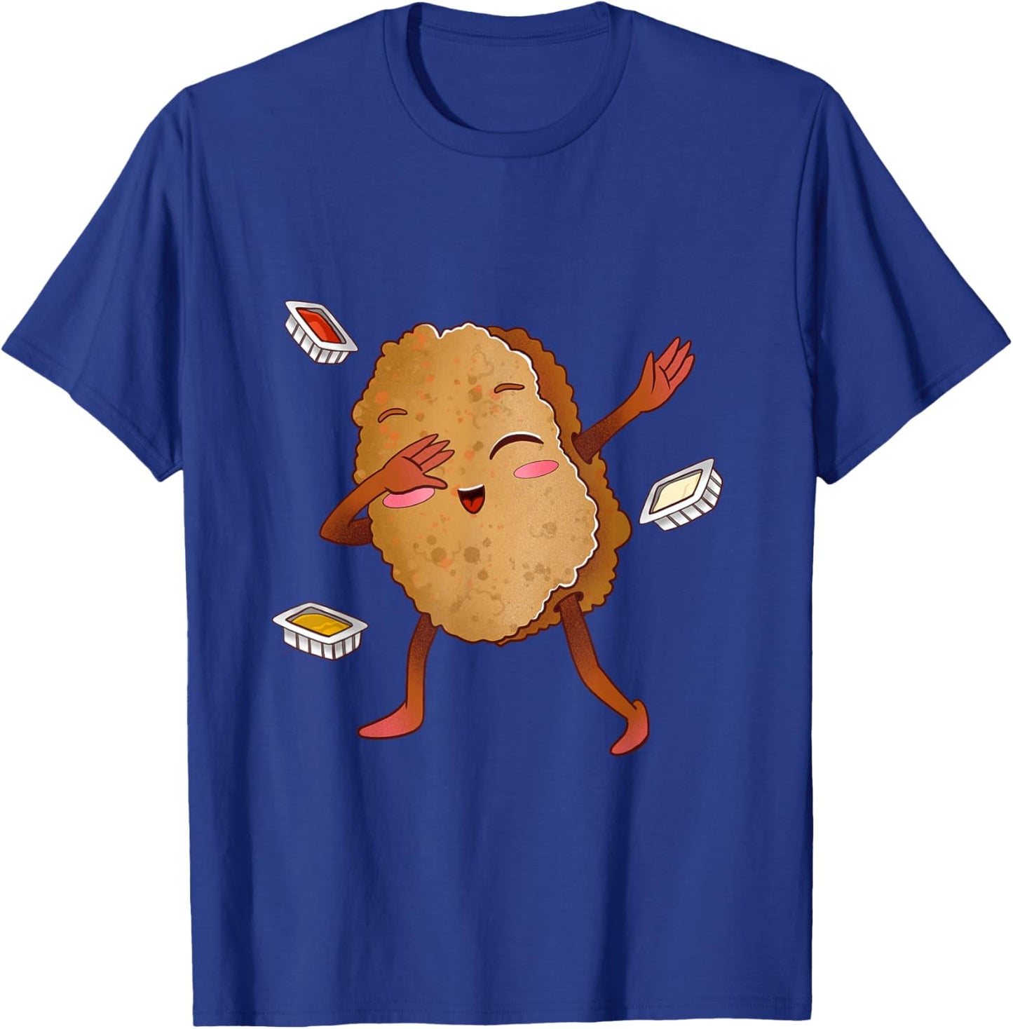 Funny Dabbing Chicken Nugget Chicken Nuggets Lover T-Shirt - T-Shirt | Royal