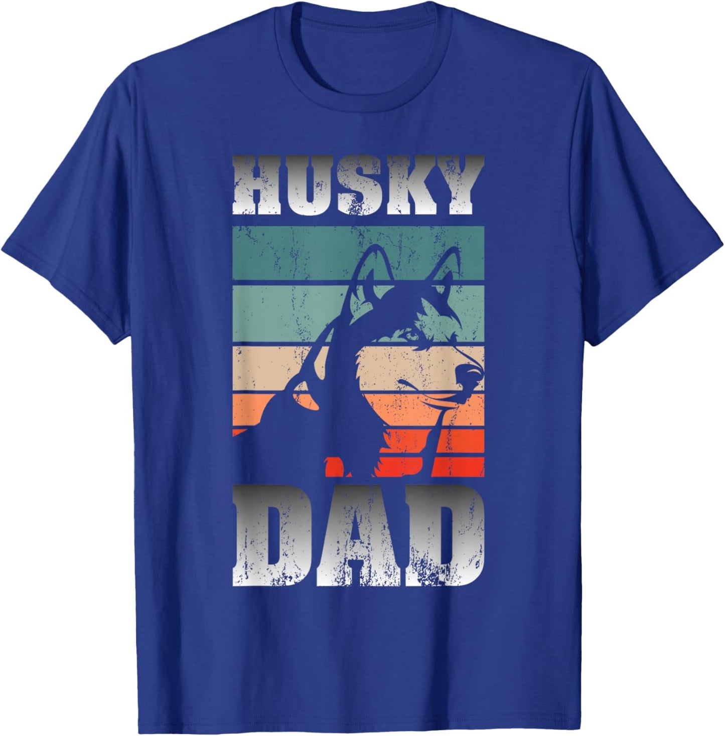 Husky Papa Siberian Dog Pet Father's Day Husky T-Shirt - T-Shirt | Royal