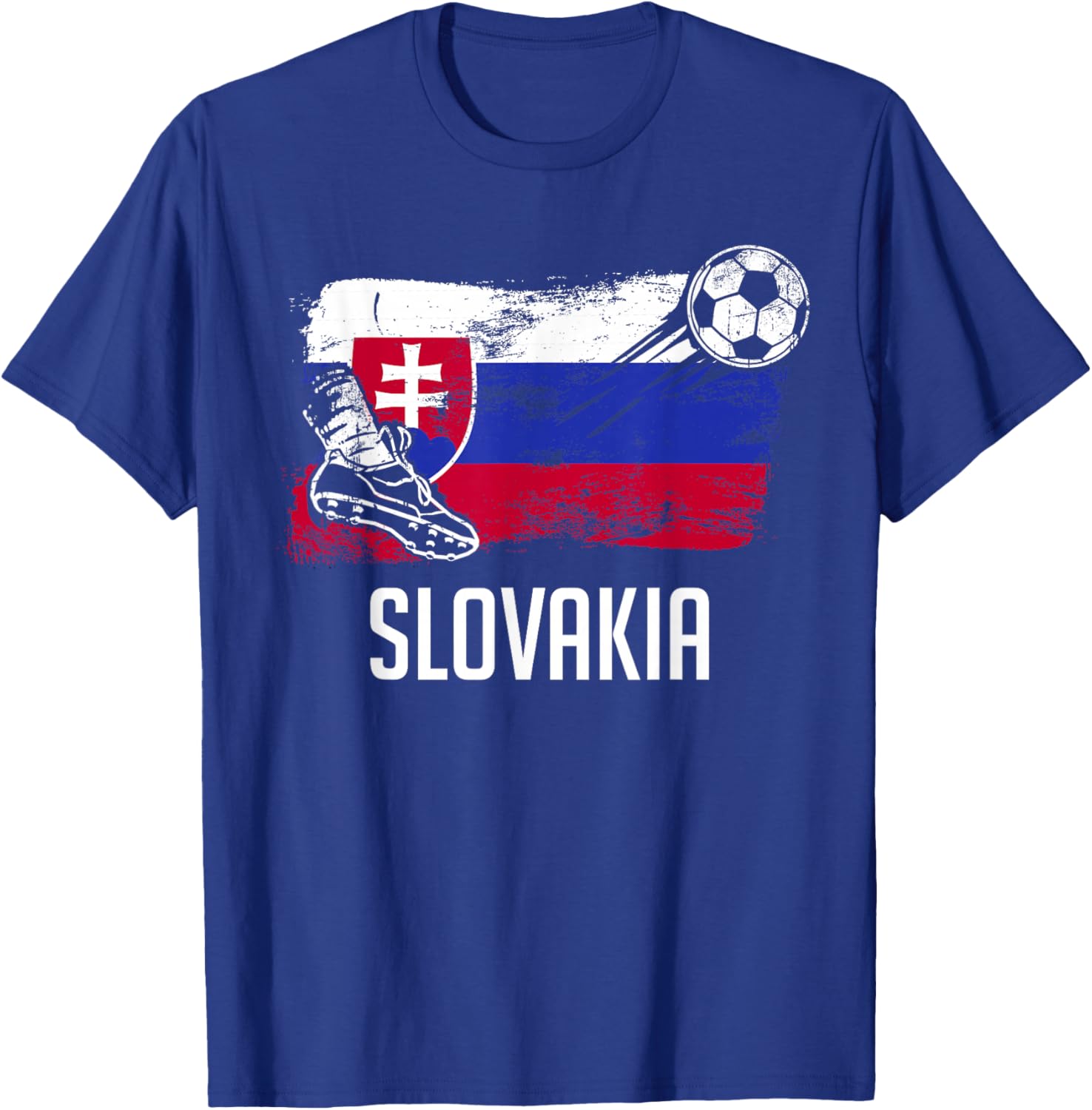 Slovakia Flag Jersey Slovak Soccer Team Slovak T-Shirt - T-Shirt | Royal