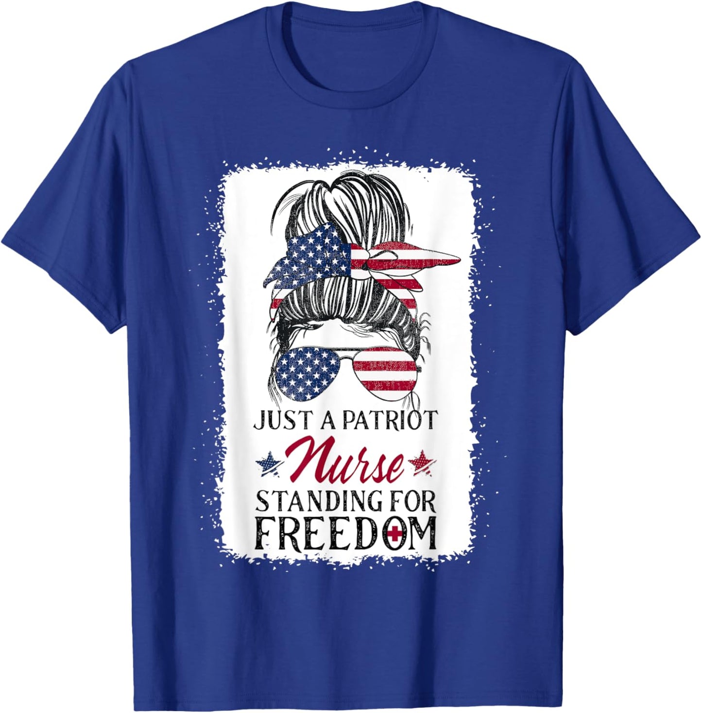 Nurses for Medical Freedom - Patriotic Nurse Women Kids Men T-Shirt - T-Shirt | Royal