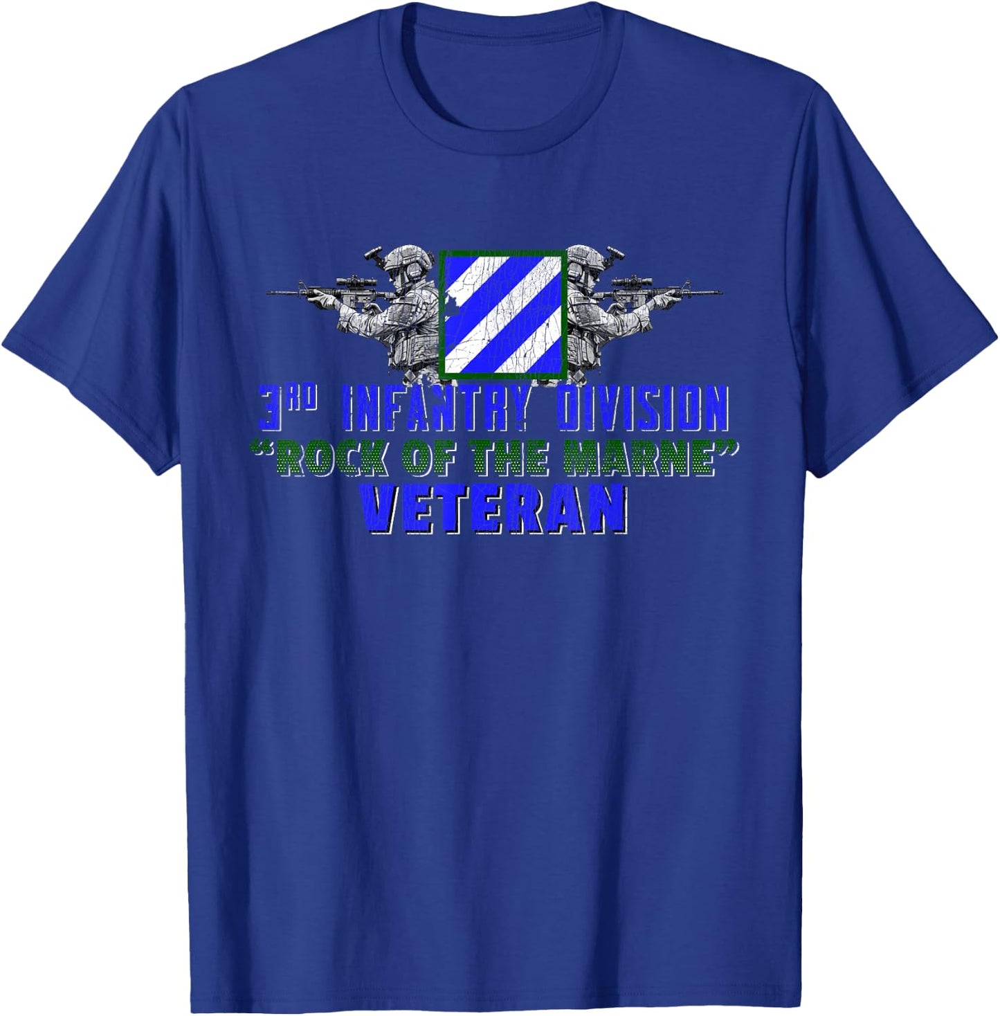 3rd Infantry Division 3ID Rock of the Marne Fort Stewart T-Shirt - T-Shirt | Royal