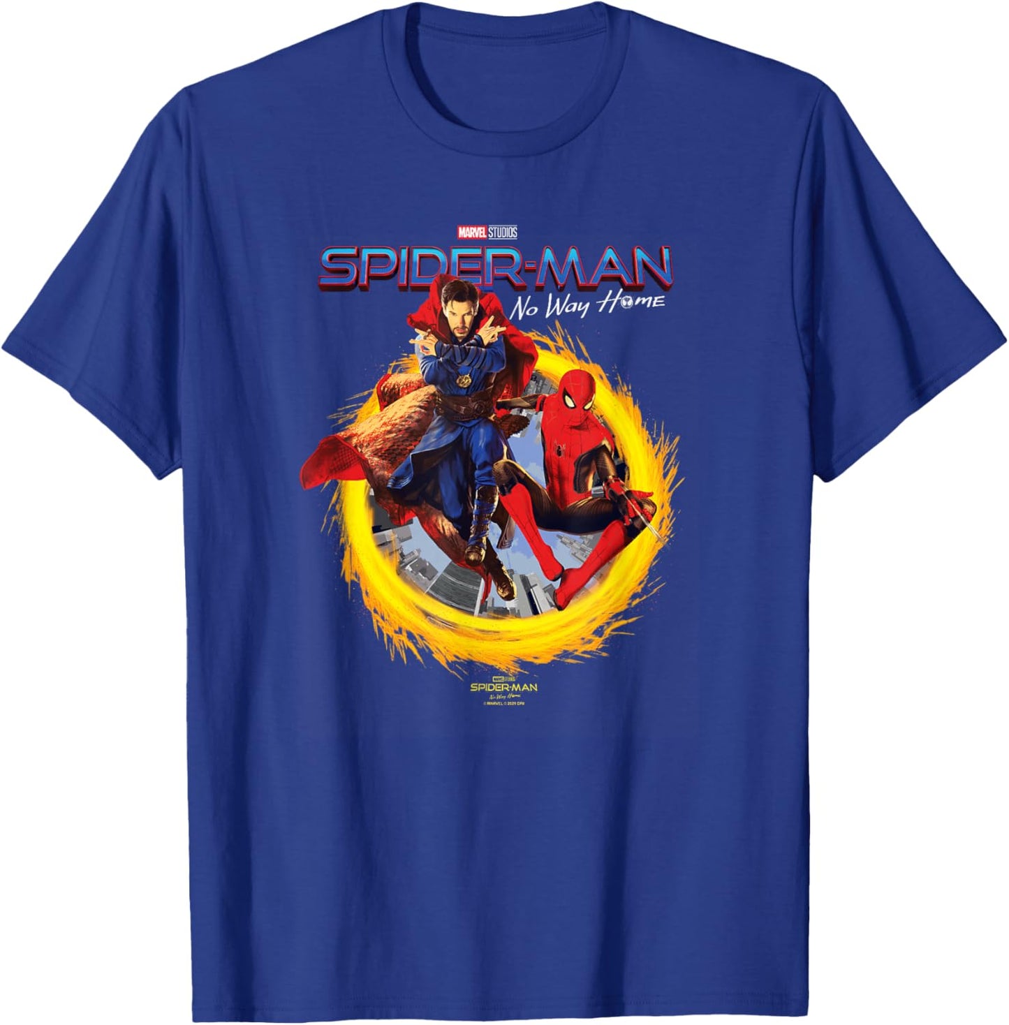 Marvel Spider-Man No Way Home Spidey Doctor Strange Poster T-Shirt - T-Shirt | Royal
