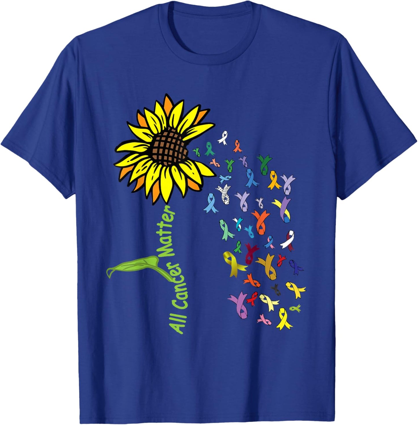 All Cancer Matters Awareness Day Ribbon T-Shirt - T-Shirt | Royal