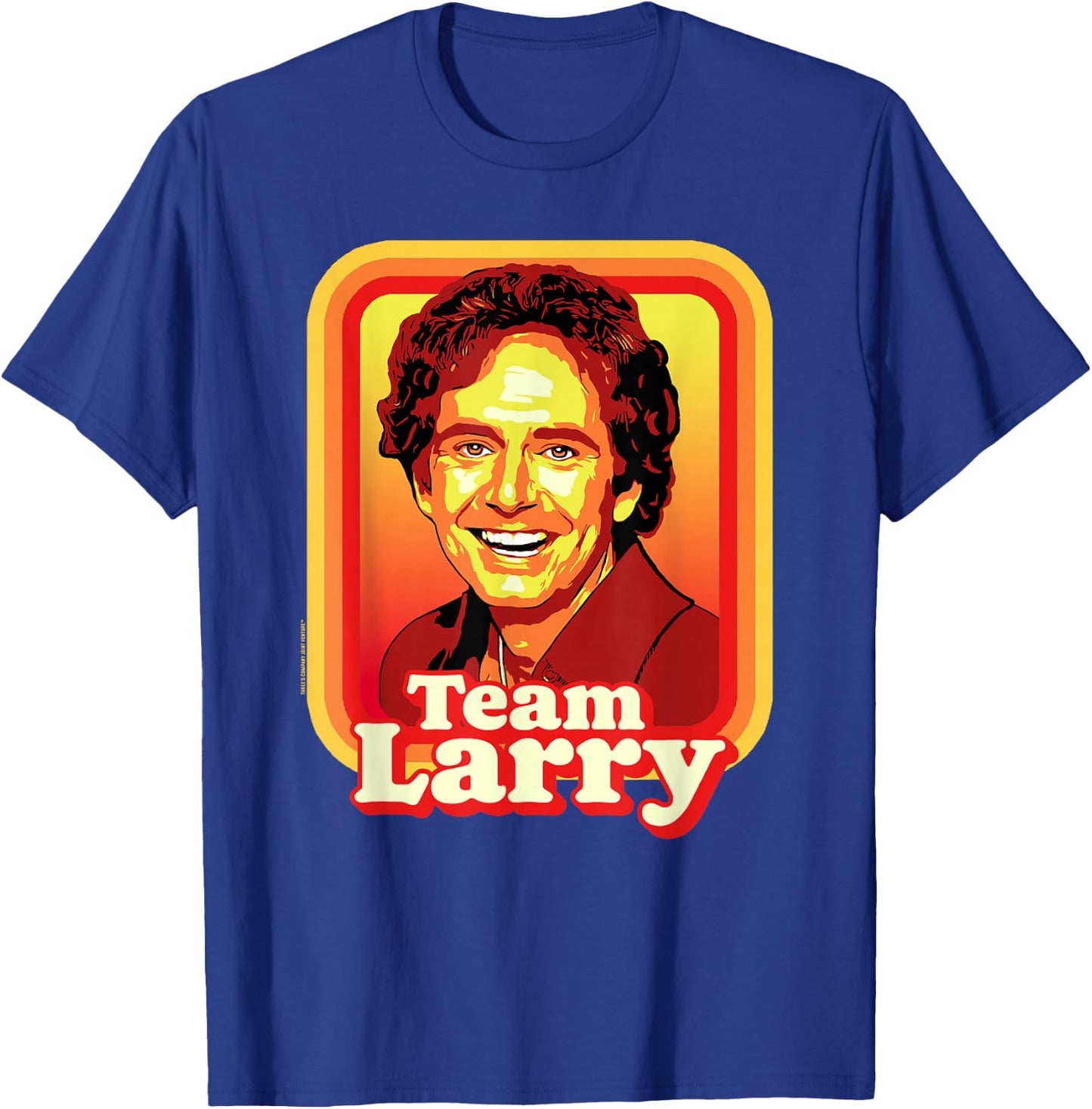 Team Larry! Retro Three's Company Vintage T-Shirt - T-Shirt | Royal