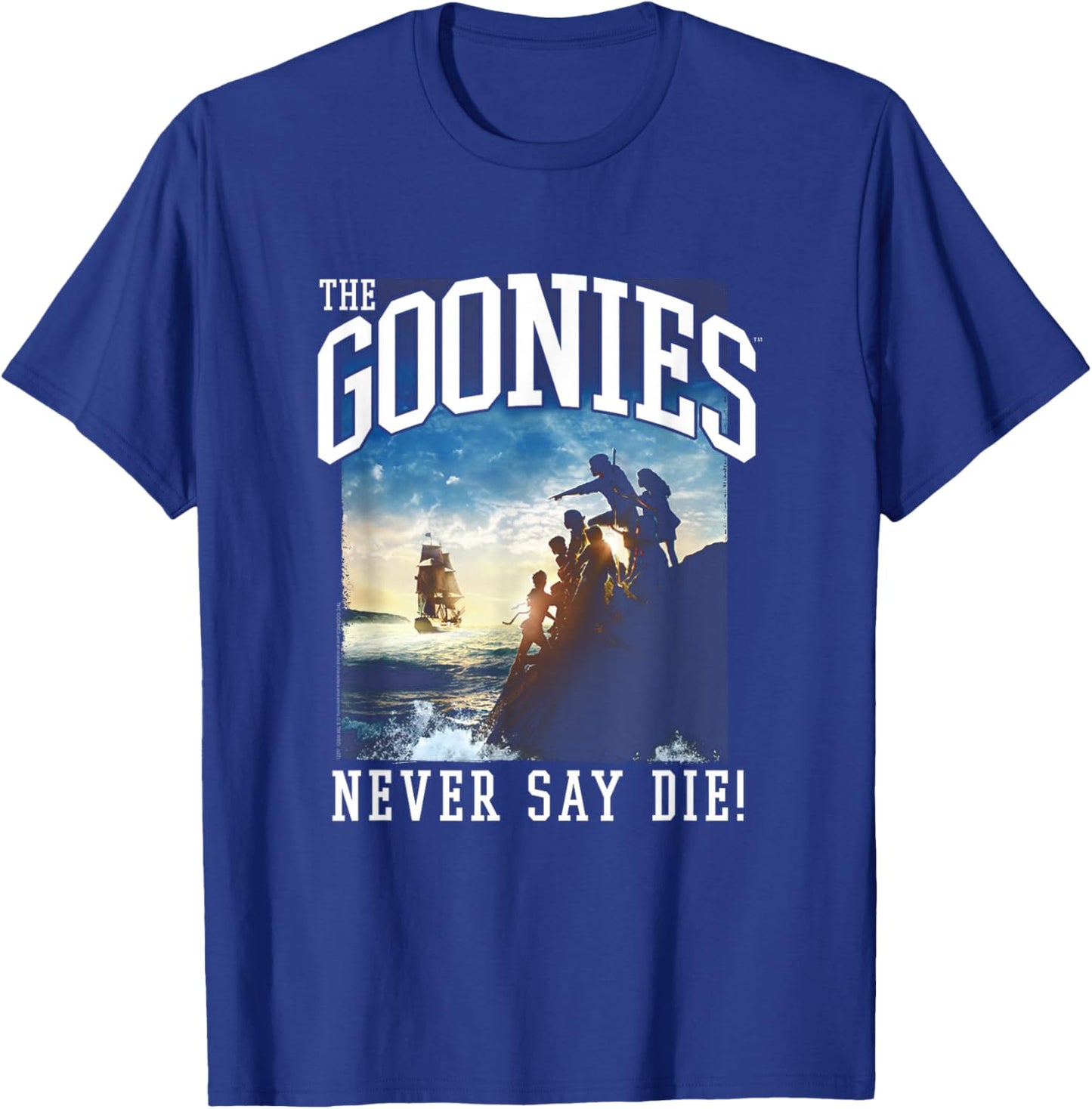 The Goonies Classic Movie Poster and Logo Movie T-Shirt - T-Shirt | Royal