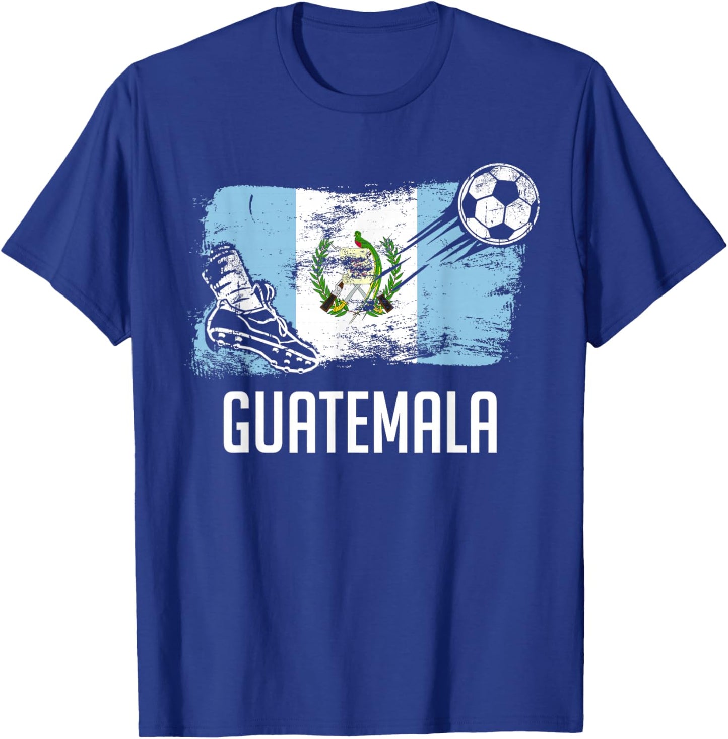 Guatemala Flag Jersey Guatemalan Soccer Team Guatemala T-Shirt - T-Shirt | Royal