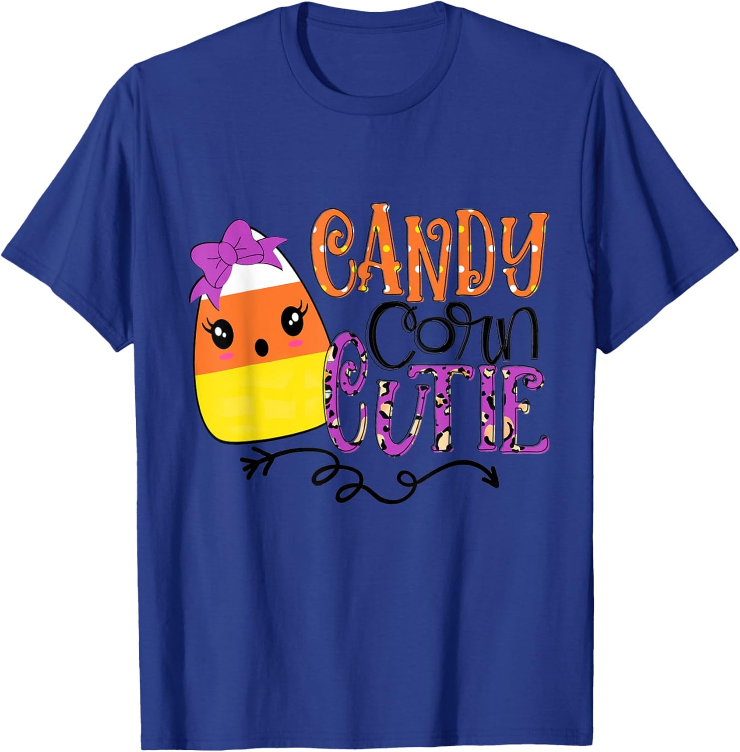 Candy Corn Cute Halloween Costume Men Women Kids T-Shirt - T-Shirt | Royal