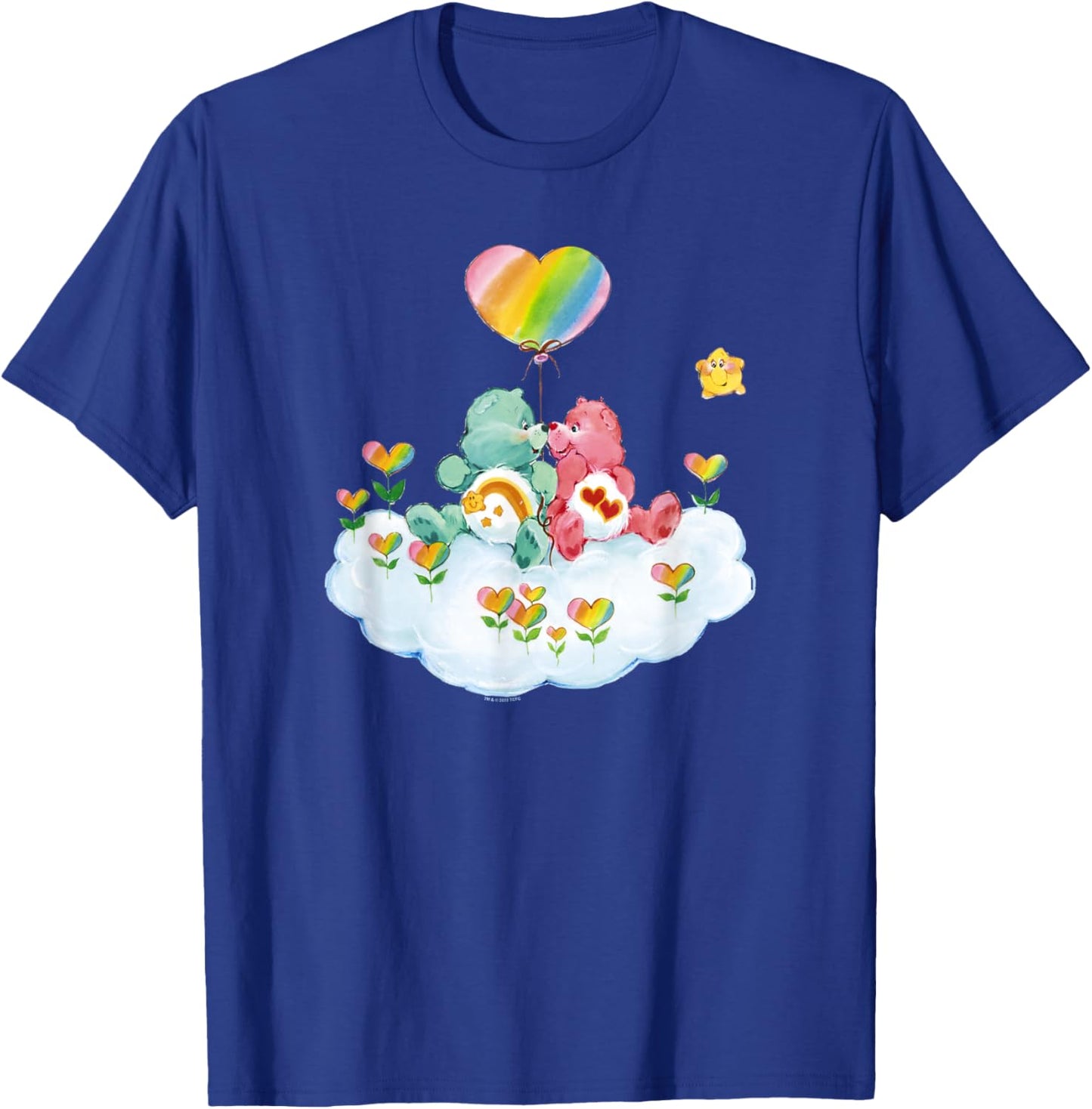 Care Bears Valentine's Day Wish & Love-A-Lot Bear Painting T-Shirt - T-Shirt | Royal