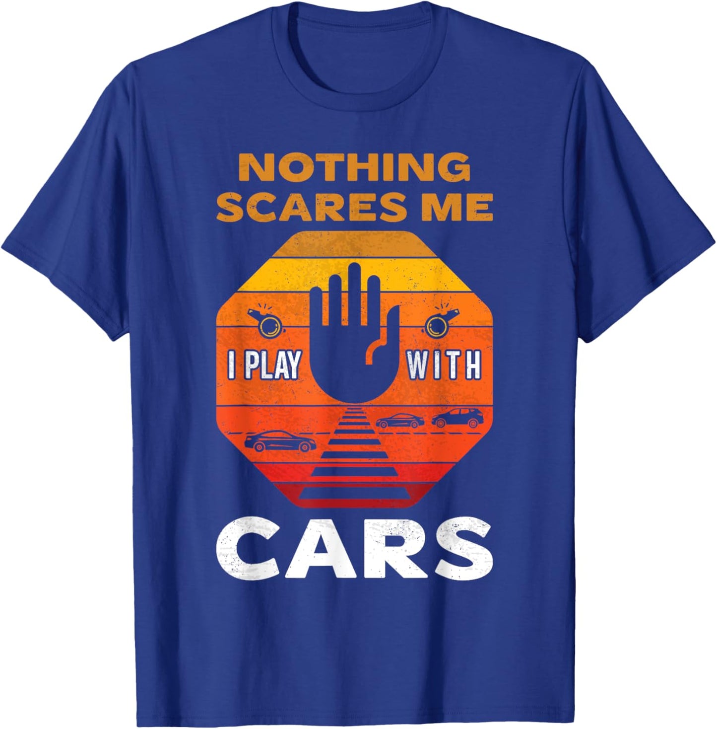 Safe Crossings & Roadways Cross Guard Dad Crossing Guards T-Shirt - T-Shirt | Royal