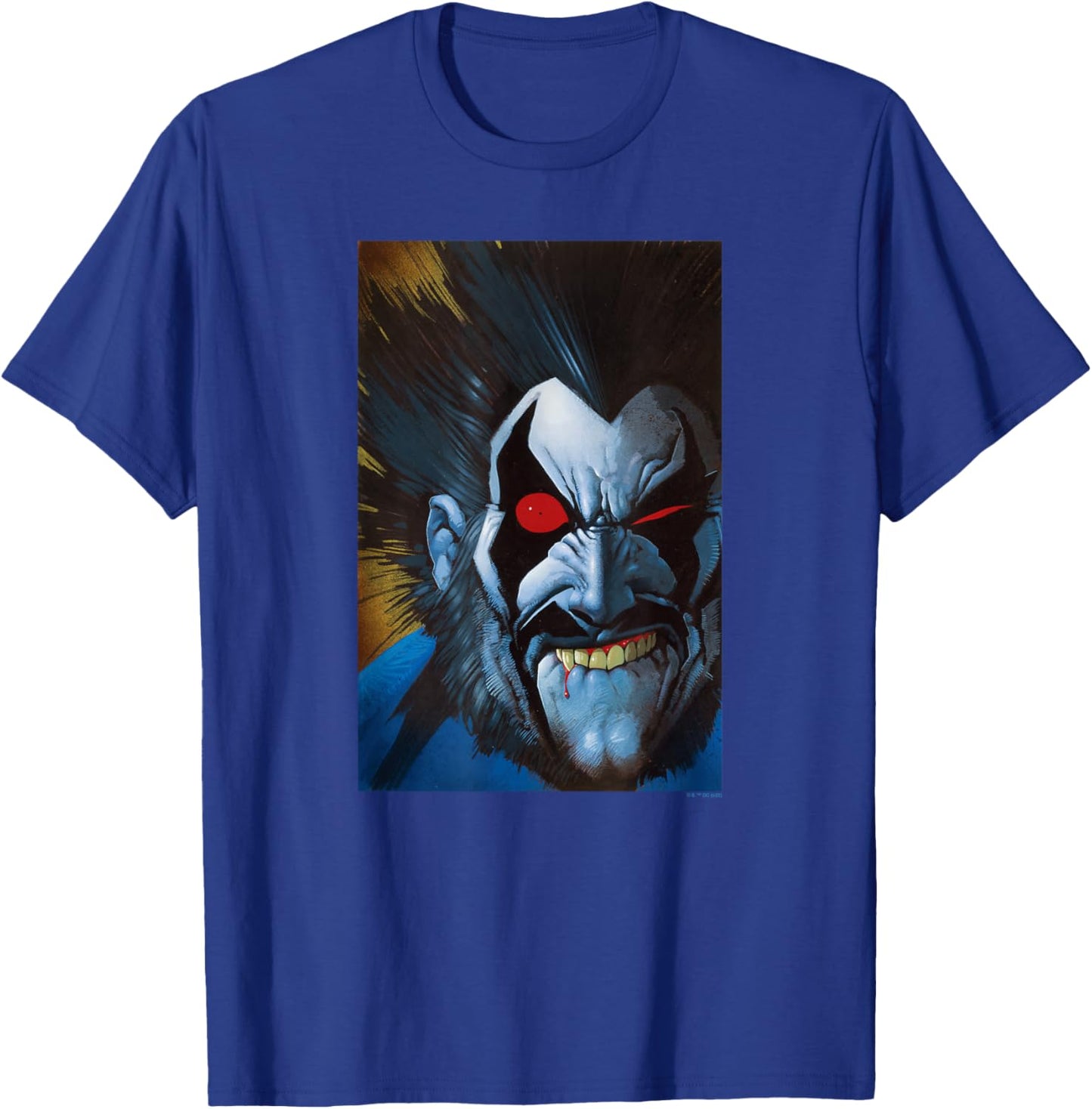DC Comics Batman Lobo Big Face Portrait T-Shirt - T-Shirt | Royal