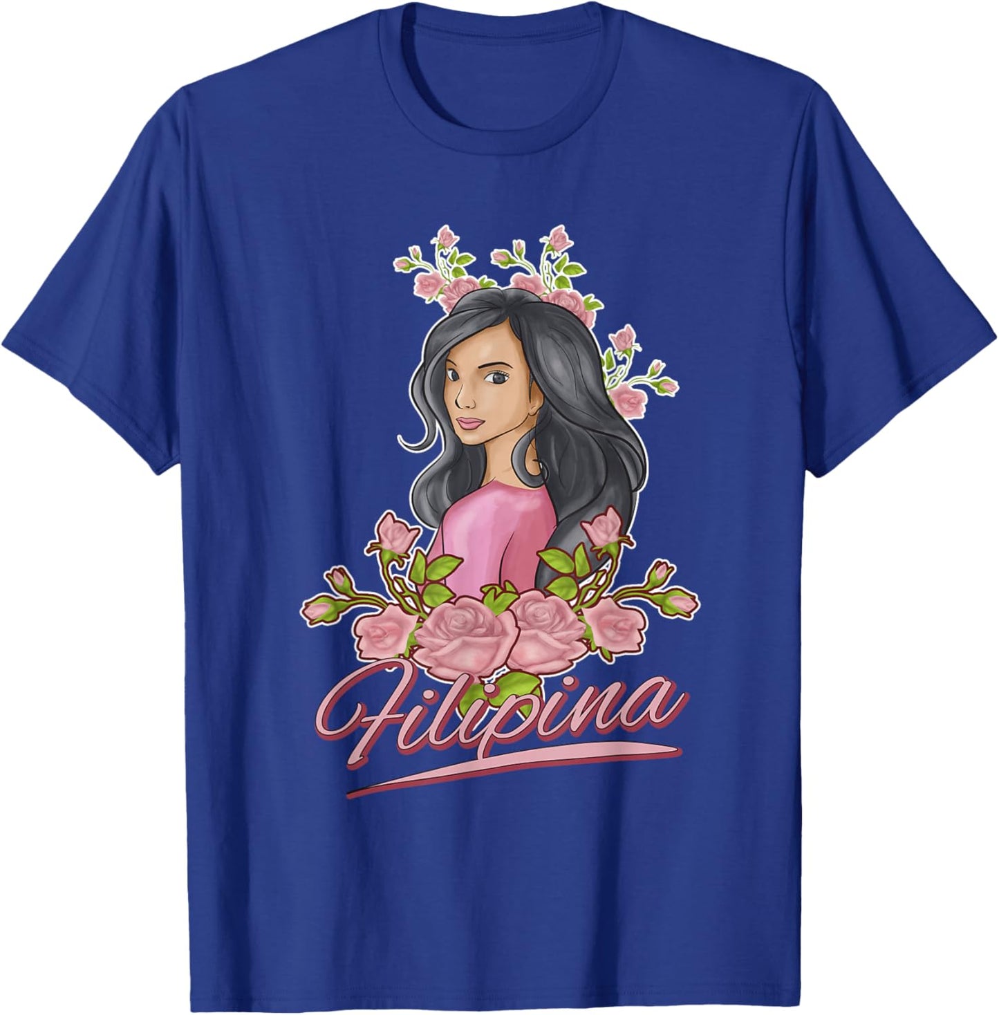 Philippines Filipina Flowers Filipino Girls T-Shirt - T-Shirt | Royal