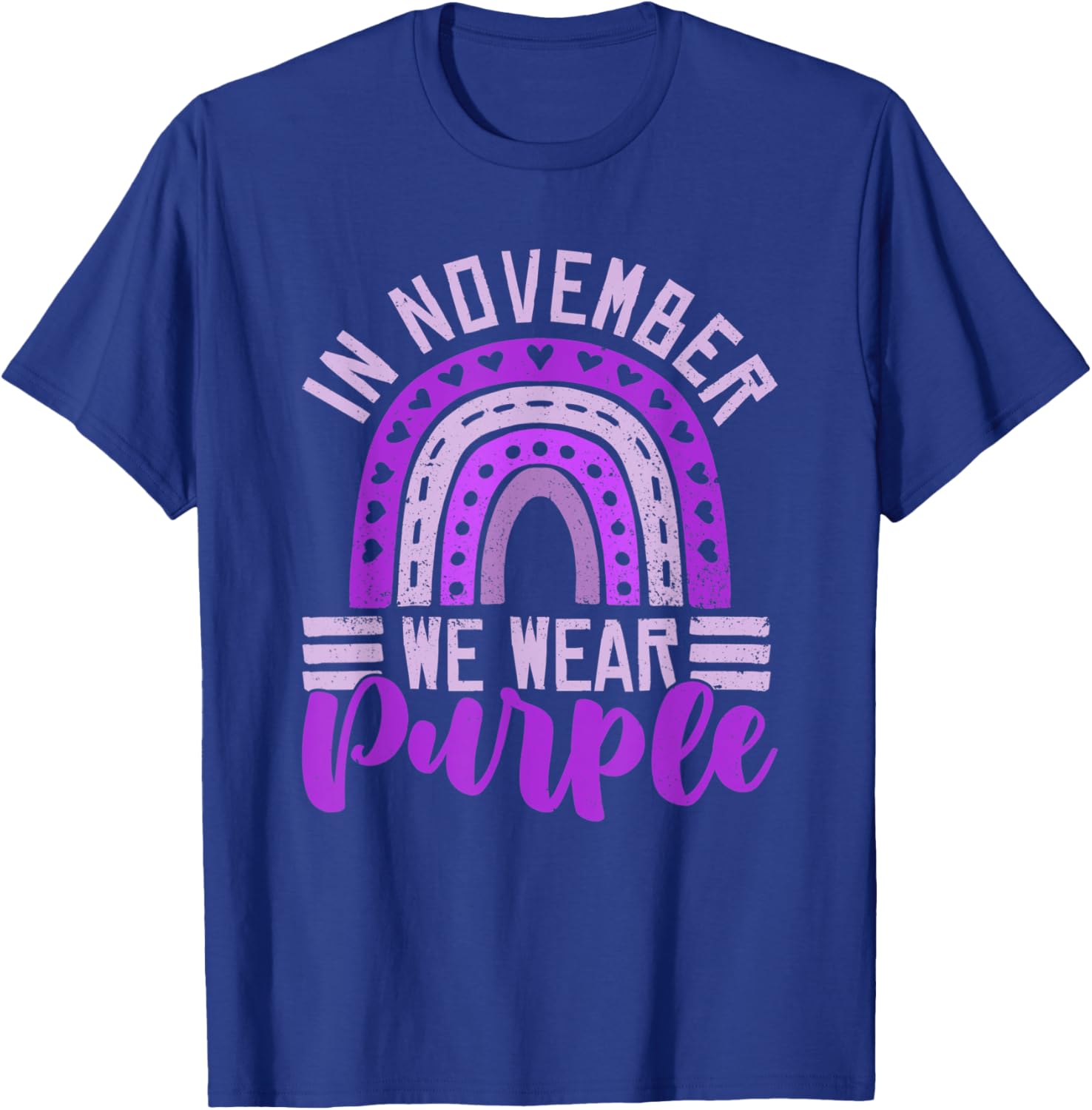 In November We Wear Purple - Prematurity Awareness Day T-Shirt - T-Shirt | Royal