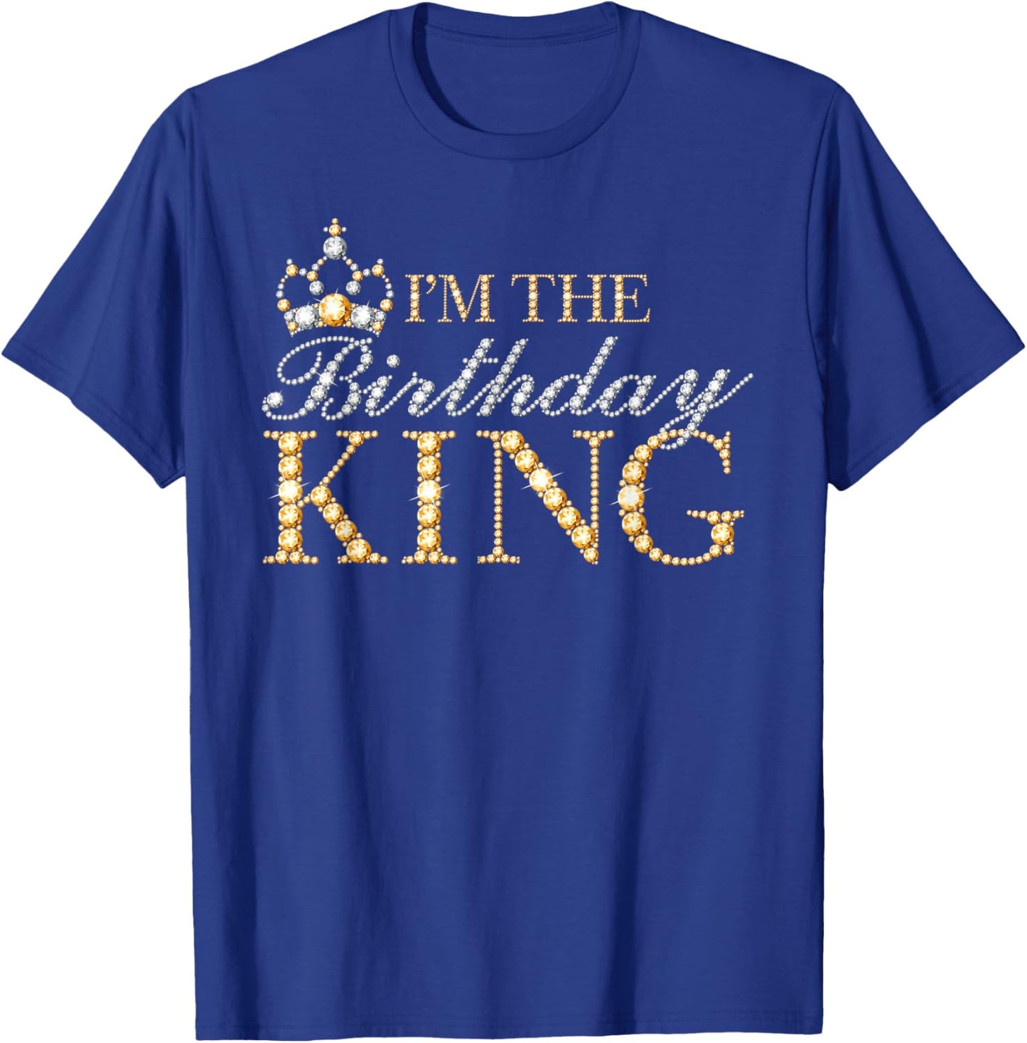 I'm The Birthday King Couple Matching Birthday Party T-Shirt - T-Shirt | Royal