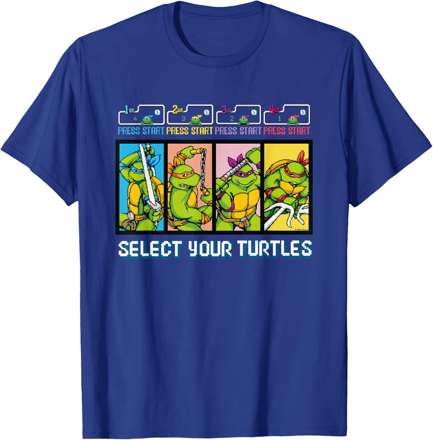 Teenage Mutant Ninja Turtles Select Your Turtles T-Shirt - T-Shirt | Royal