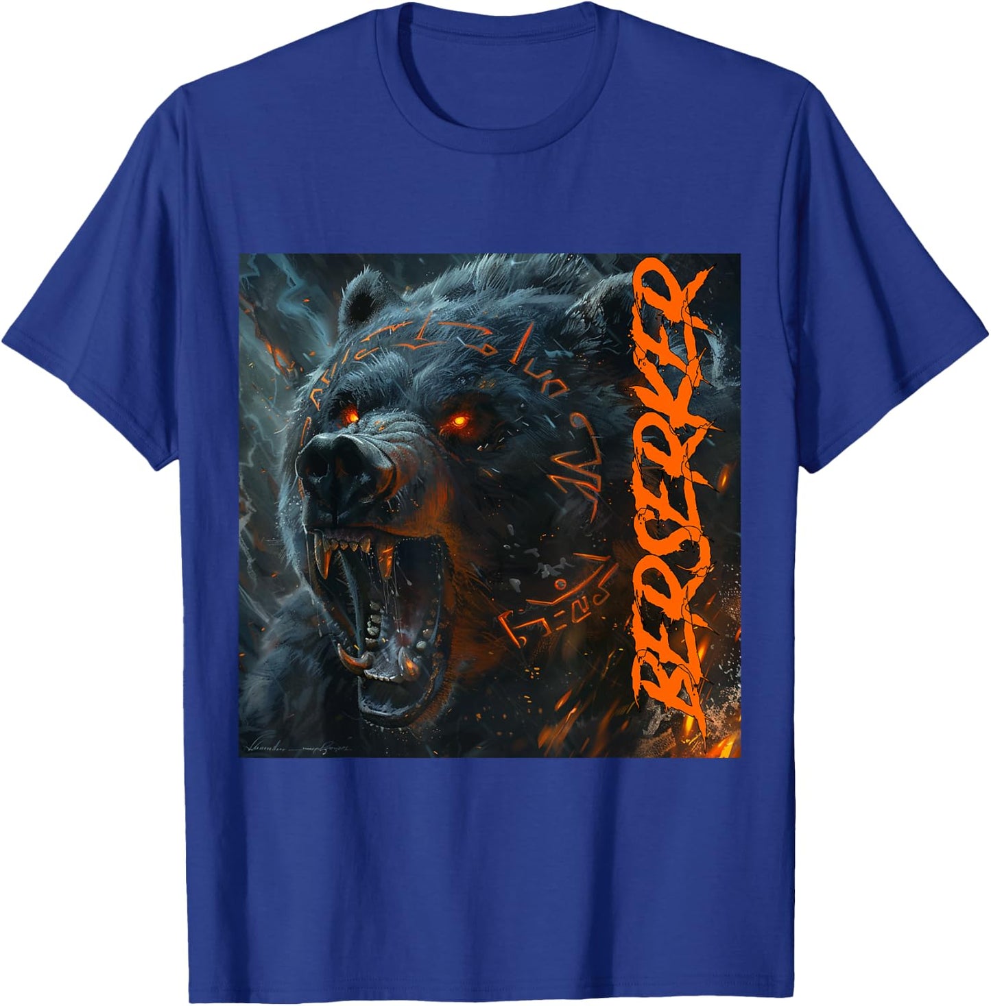 Viking Valhalla Berserker Bear Vikings Vegvisir Gift T-Shirt - T-Shirt | Royal