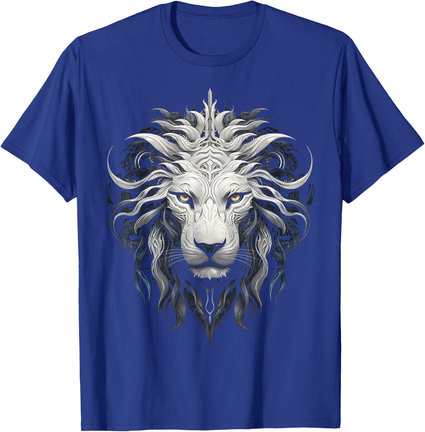Lion Mandala Animal Zoo Illustration Lion T-Shirt - T-Shirt | Royal