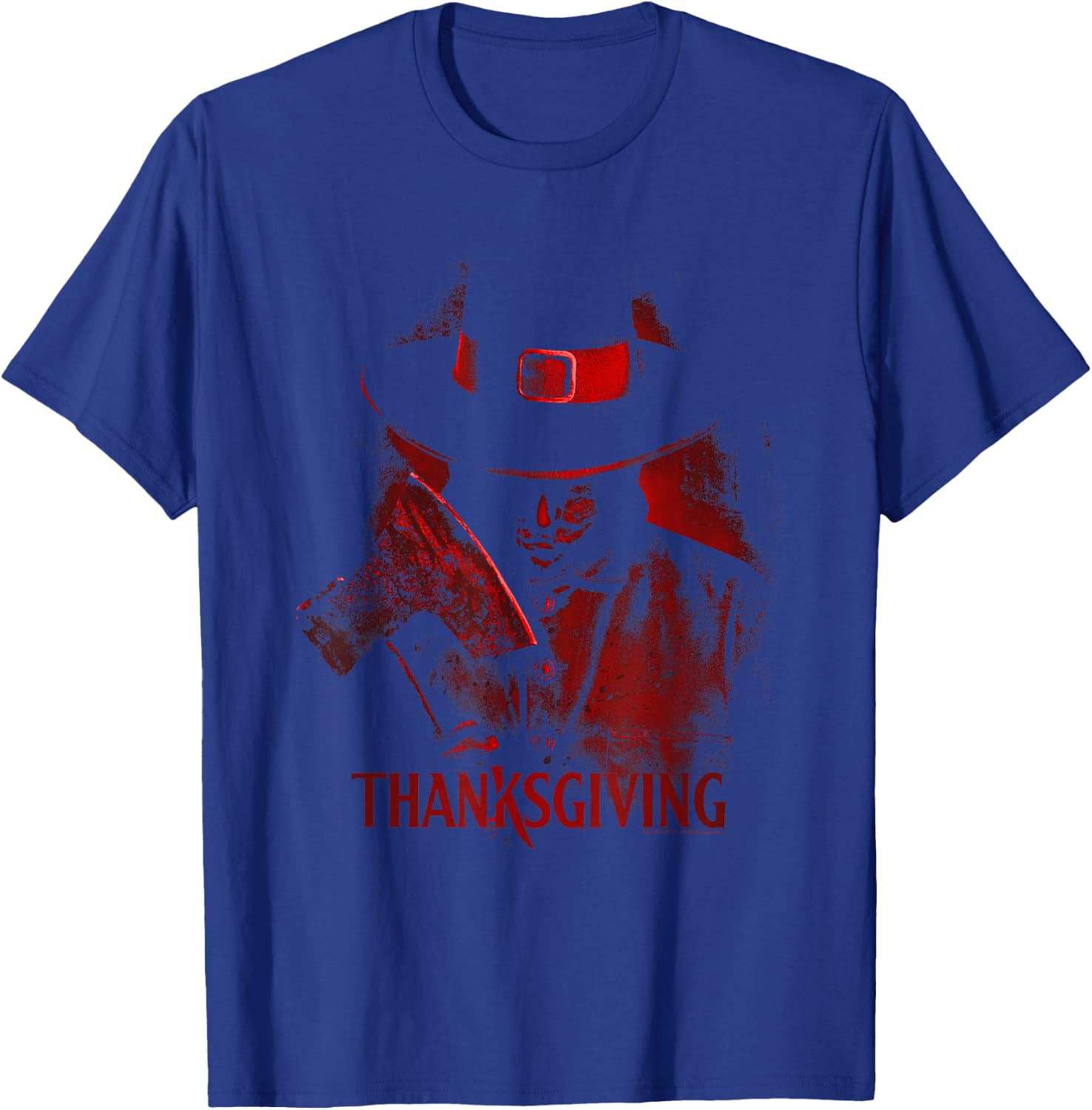 Thanksgiving Red Hue Horror Slasher Film Poster T-Shirt - T-Shirt | Royal