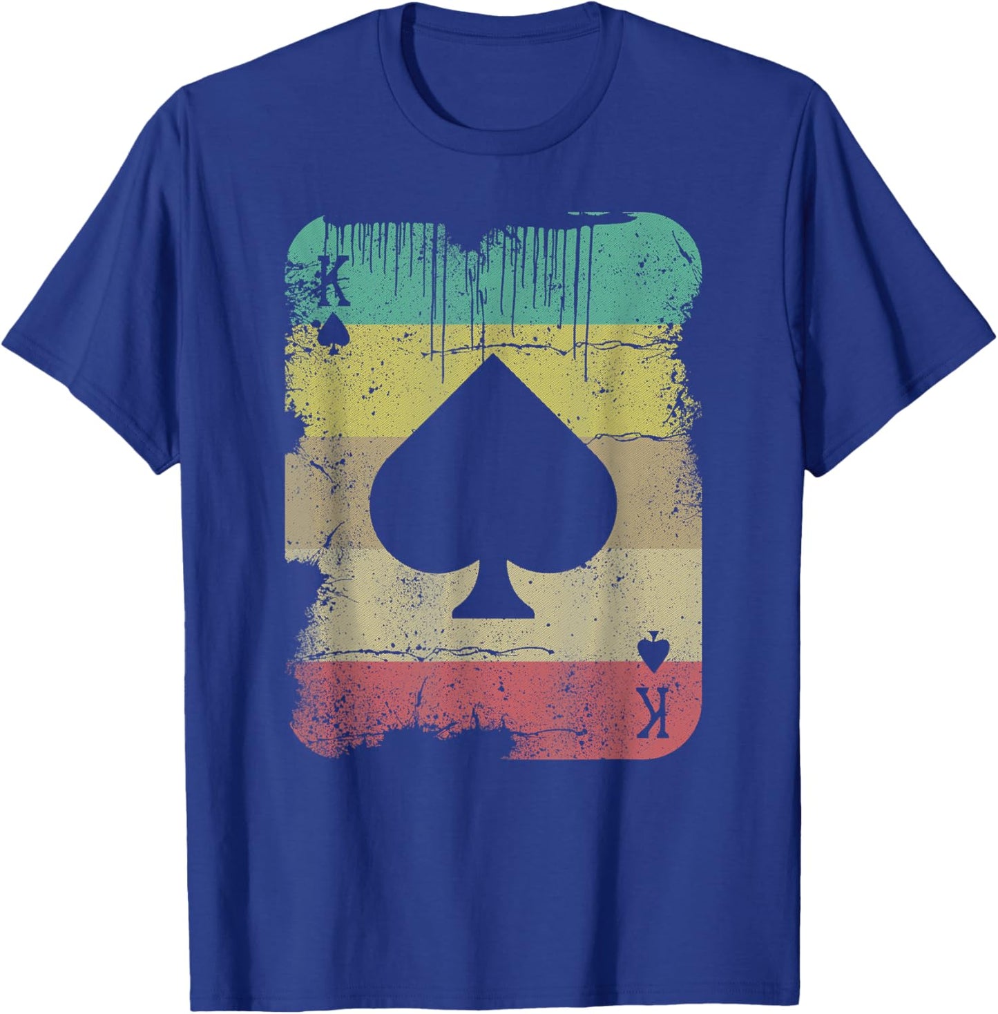 Retro Poker Texas Hold'Em King Of Spades - Vintage Poker T-Shirt - T-Shirt | Royal