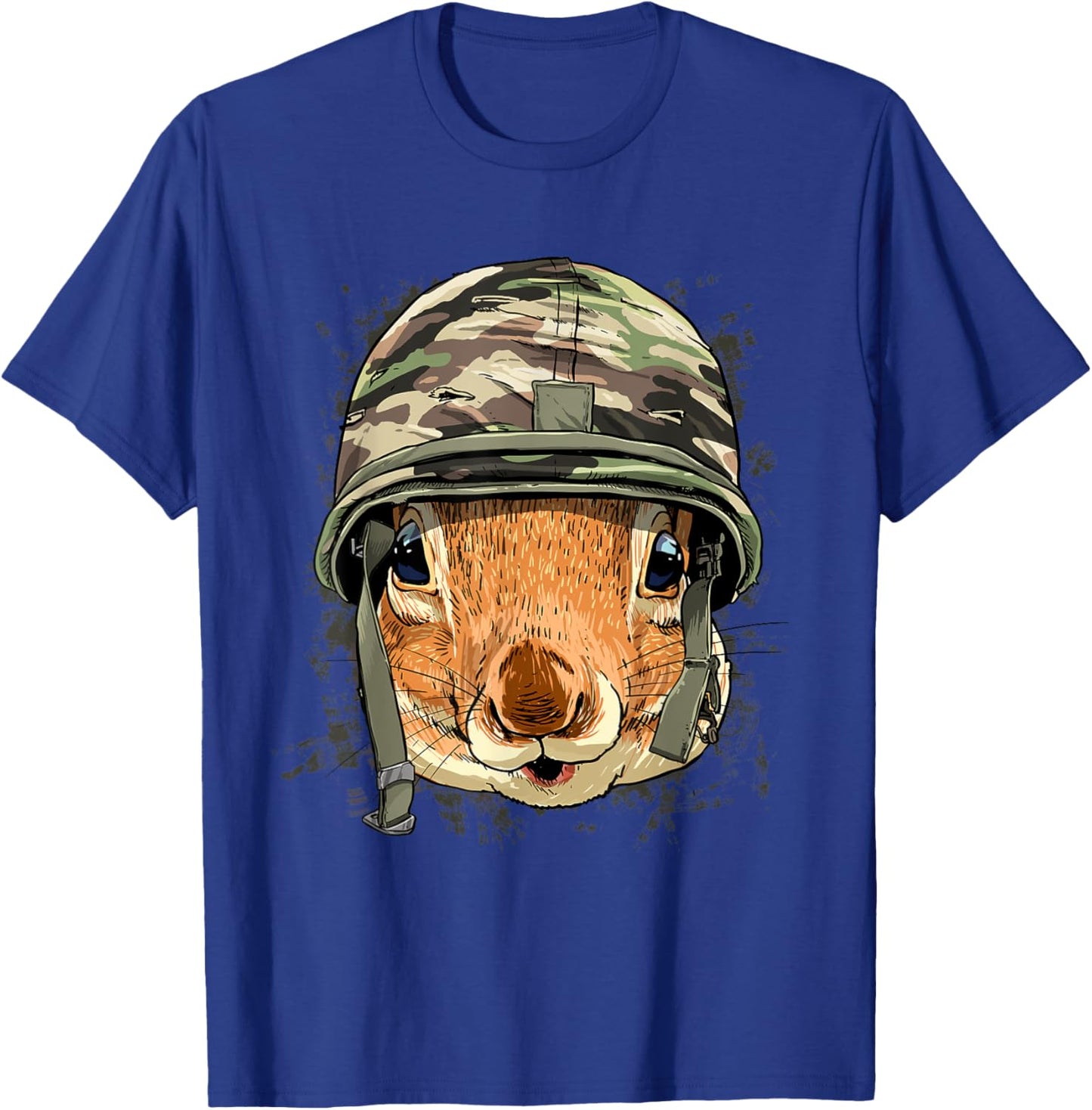 Squirrel Soldier Veteran Army Squirrel Rodent Animal Lover T-Shirt - T-Shirt | Royal