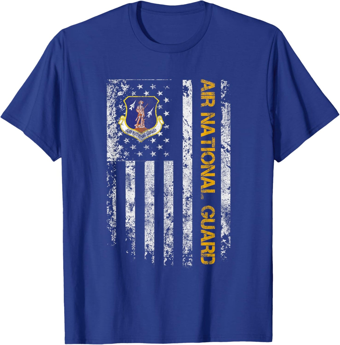 U.S Army Air National Guard Veteran Retired Military Vintage T-Shirt - T-Shirt | Royal