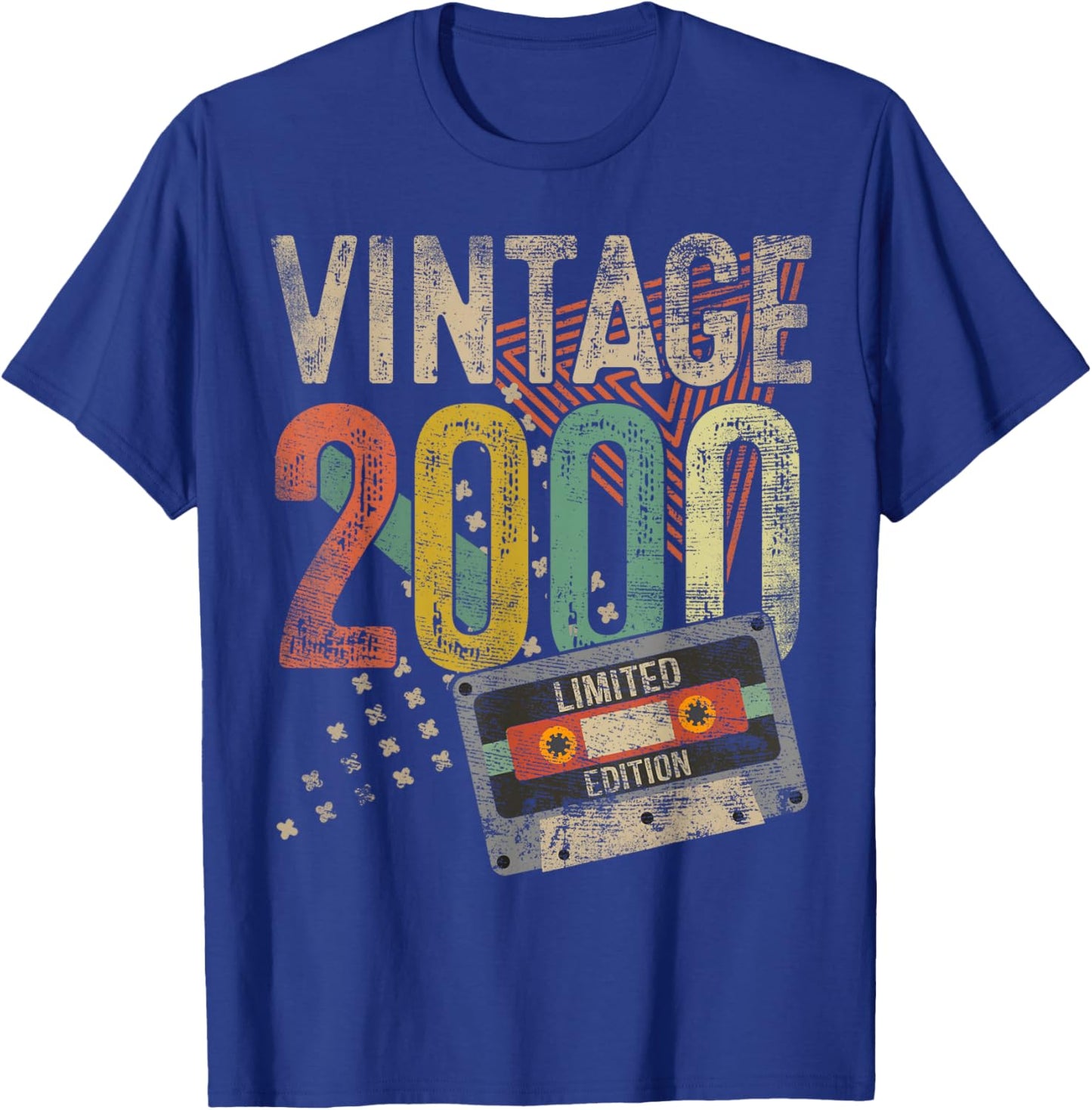 Vintage 2000 25th Birthday Gifts Women 25 Year Old T-Shirt - T-Shirt | Royal