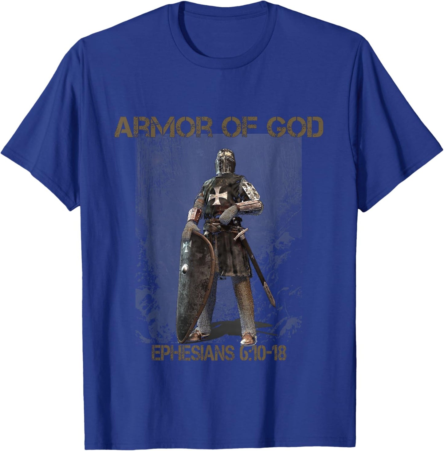 Christian T S Bible Verse T S Scripture T S Armor of God T T-Shirt - T-Shirt | Royal