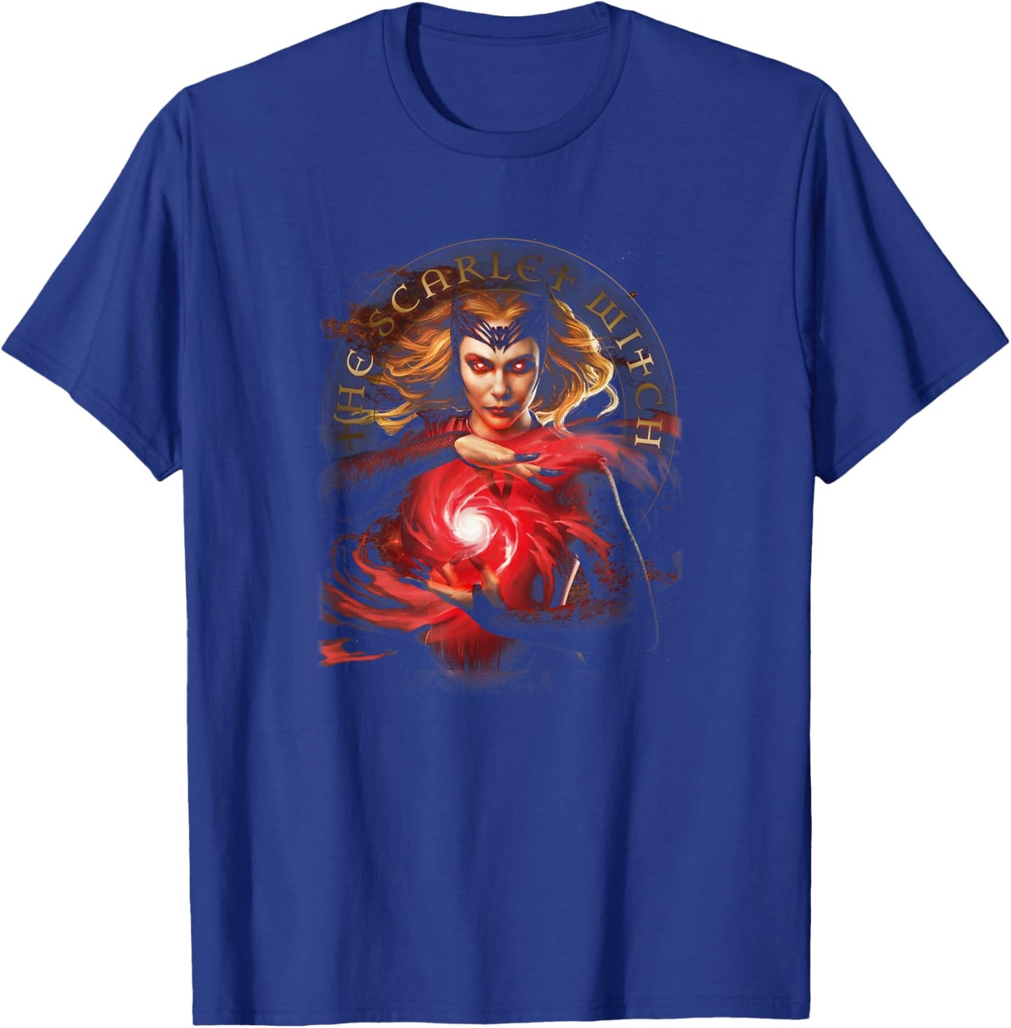 Marvel Doctor Strange 2 The Scarlet Witch Glowing Eyes T-Shirt - T-Shirt | Royal