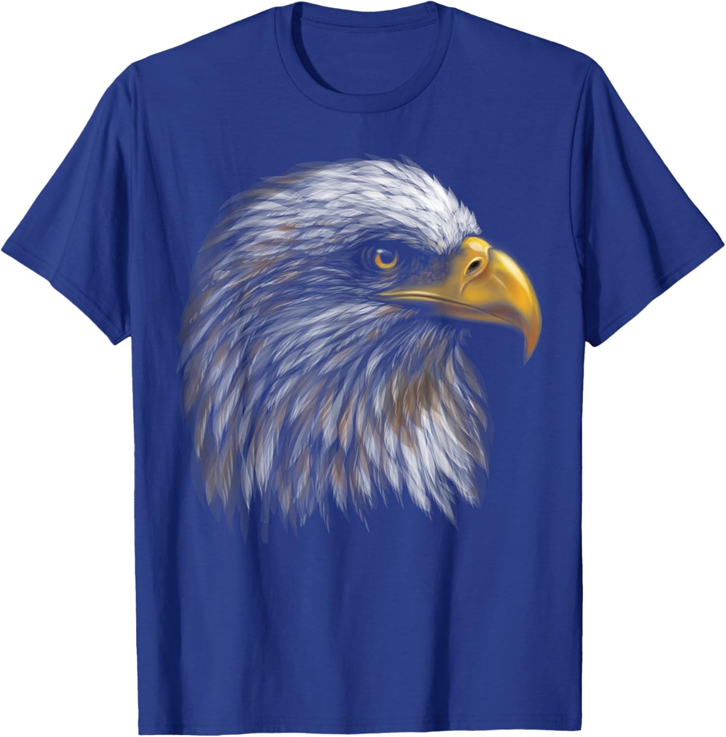 Cute Bald Eagle Head Black Art for Lovers of Eagles Birds T-Shirt - T-Shirt | Royal