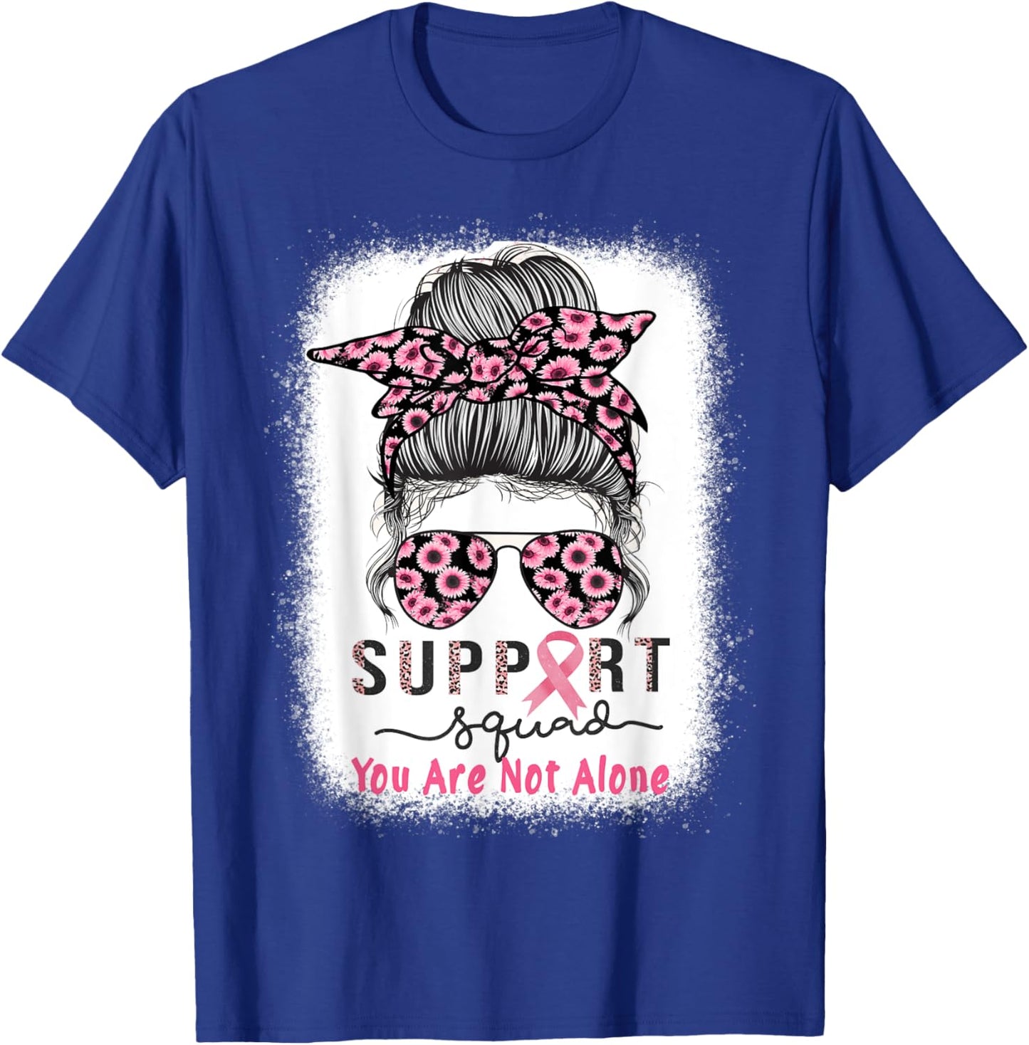 Breast Cancer Warrior Support Squad Breast Cancer Awareness T-Shirt - T-Shirt | Royal