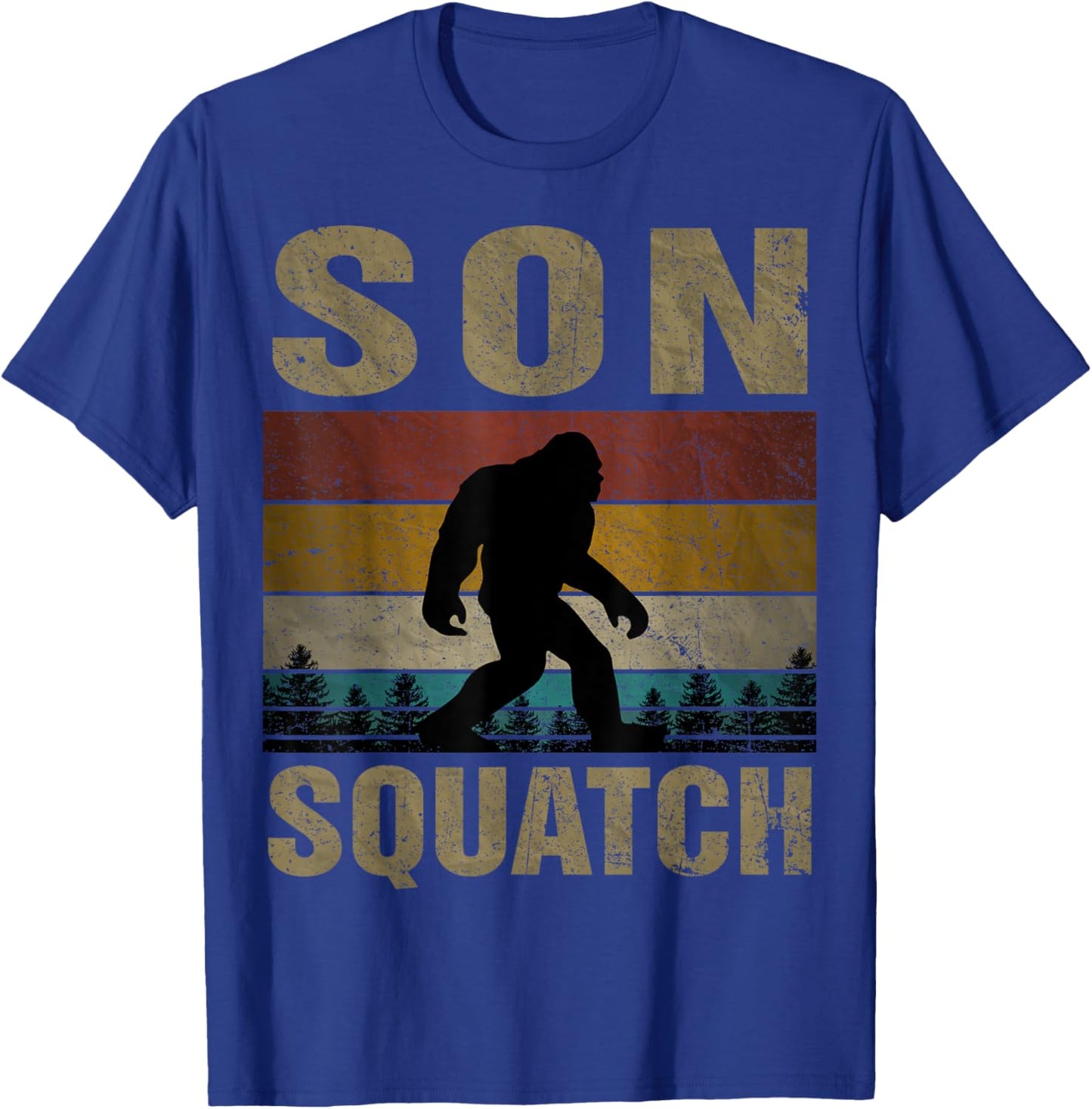 Son Squatch Bigfoot Son Sasquatch Yeti Family Matching T-Shirt - T-Shirt | Royal