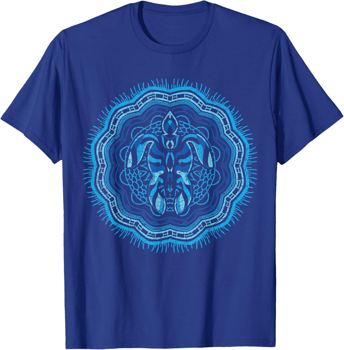 Tribal Ocean Animal Lover Hawaiian Tattoo Sea Turtle T-Shirt - T-Shirt | Royal