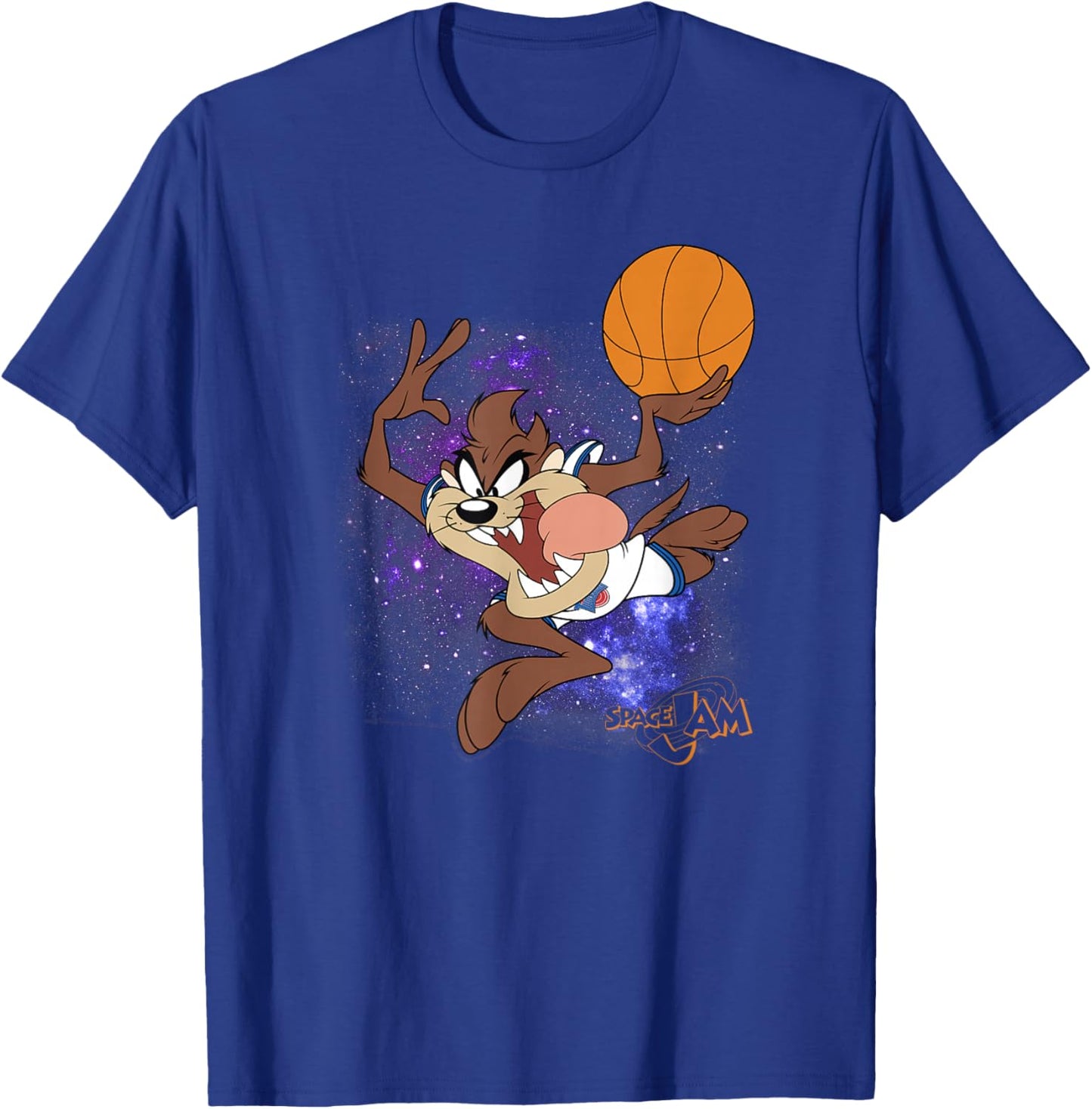 Space Jam Classic Space Taz Galactic Basketball Dunk T-Shirt - T-Shirt | Royal