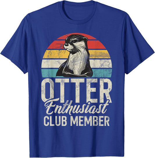 Otter Enthusiast Club Member Otter T-Shirt - T-Shirt | Royal