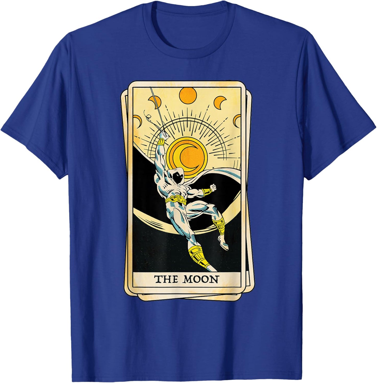 Marvel Tarot Arcana Moon Knight as The Moon Card T-Shirt - T-Shirt | Royal