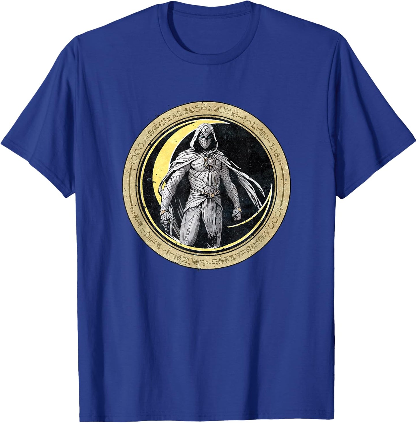 Marvel Moon Knight Crescent Egyptian Hieroglyphs T-Shirt - T-Shirt | Royal