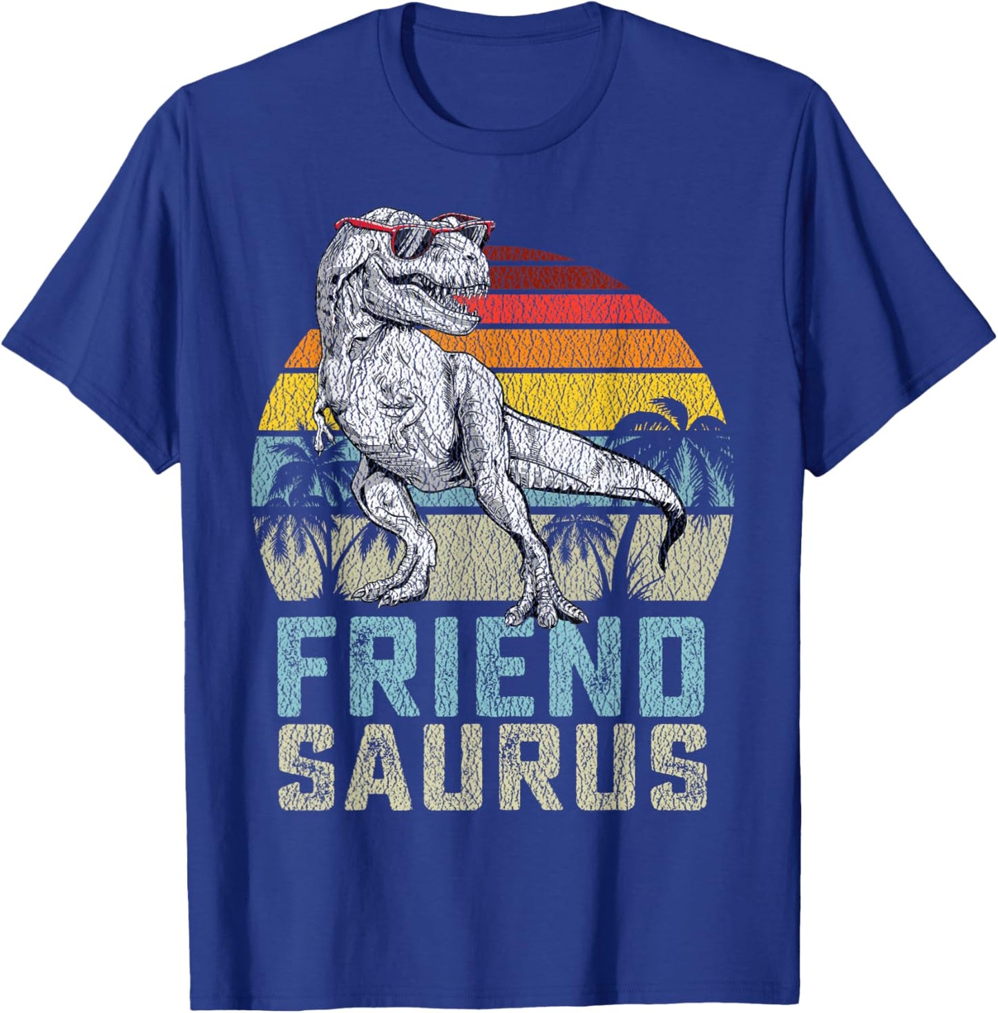Friendsaurus T Rex Dinosaur Friend Saurus Family Matching T-Shirt - T-Shirt | Royal