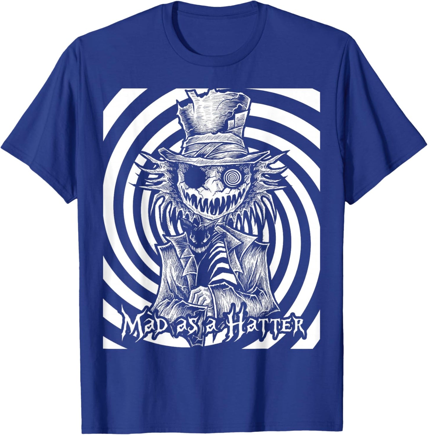 Mad Hatter Alice in Wonderland Psychedelic Madness T-Shirt - T-Shirt | Royal