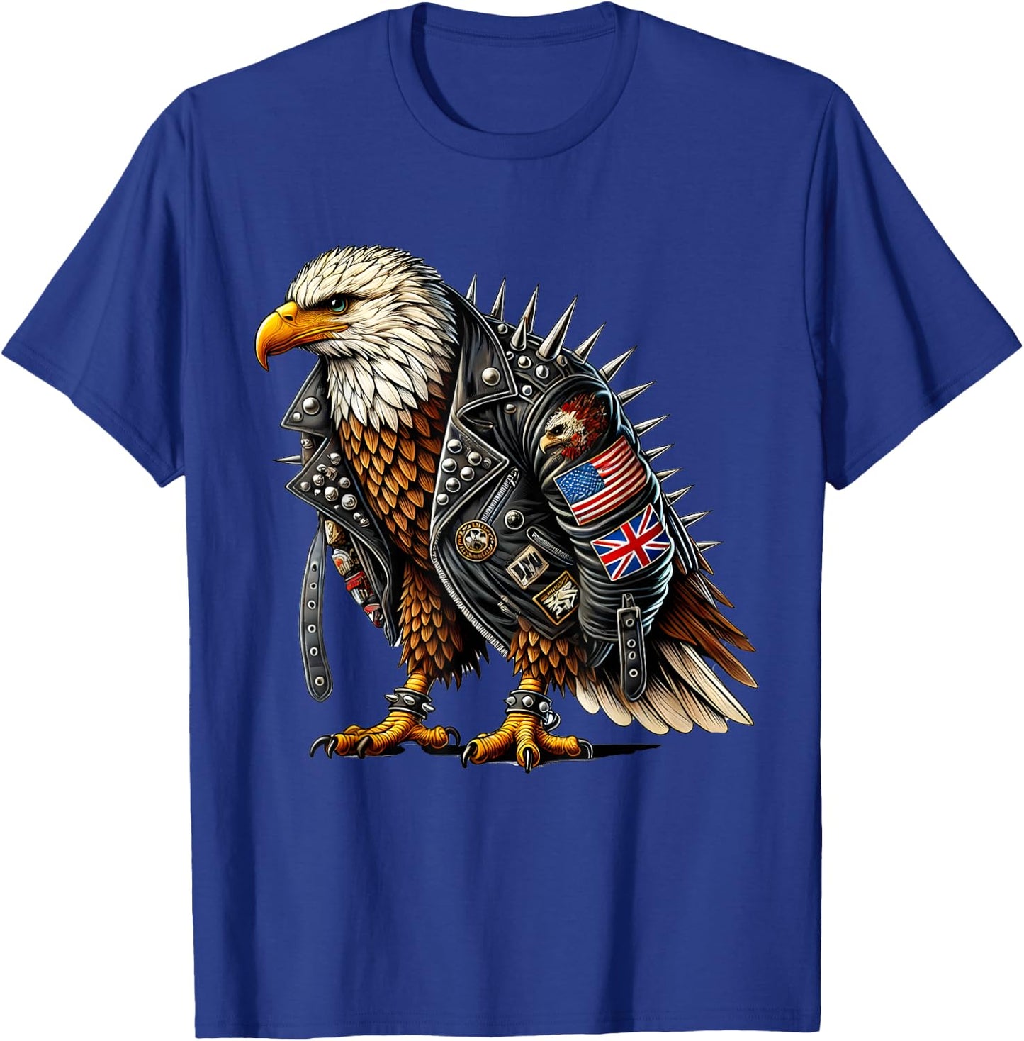 Punk Rock Eagle T-Shirt - T-Shirt | Royal